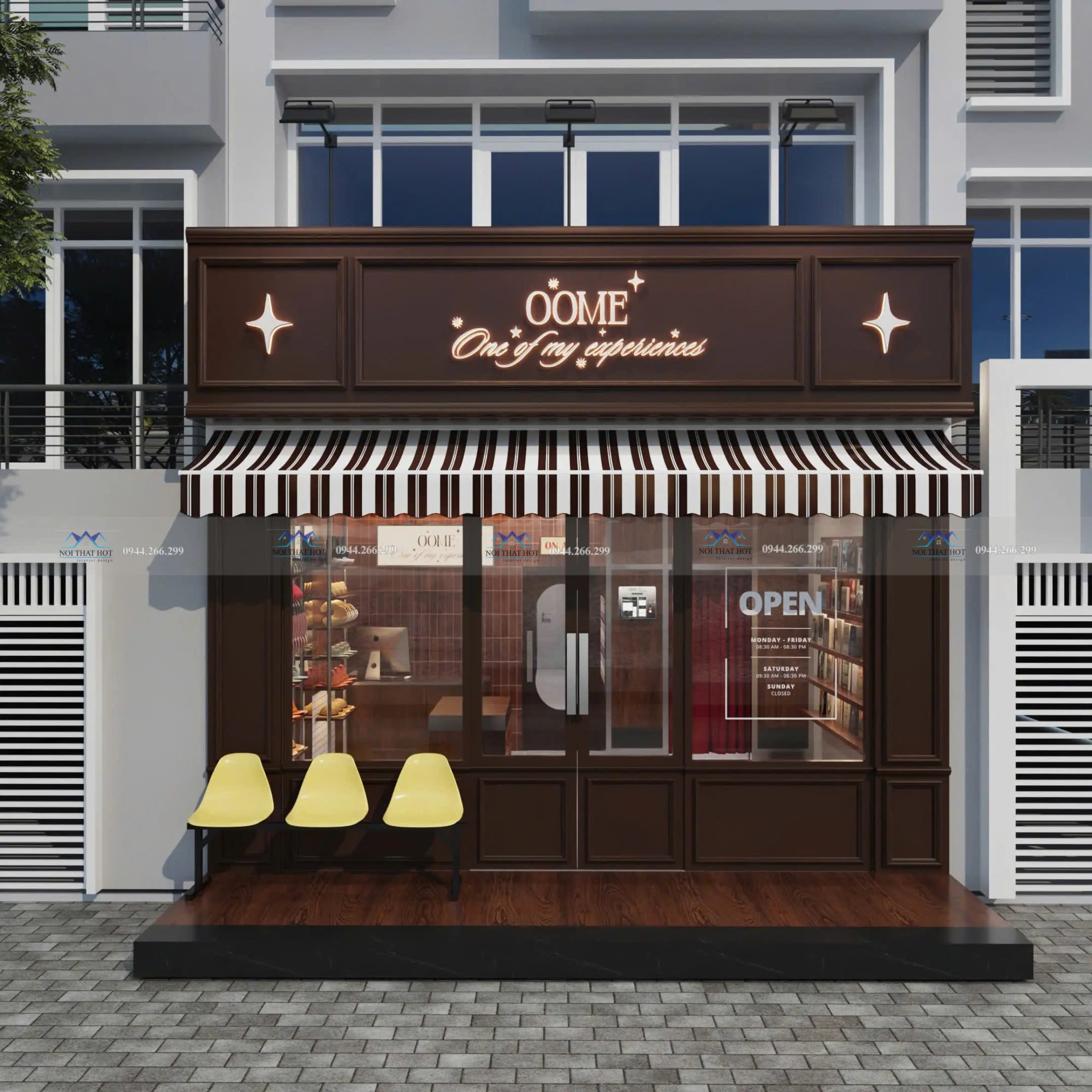 thiết kế mặt tiền music box