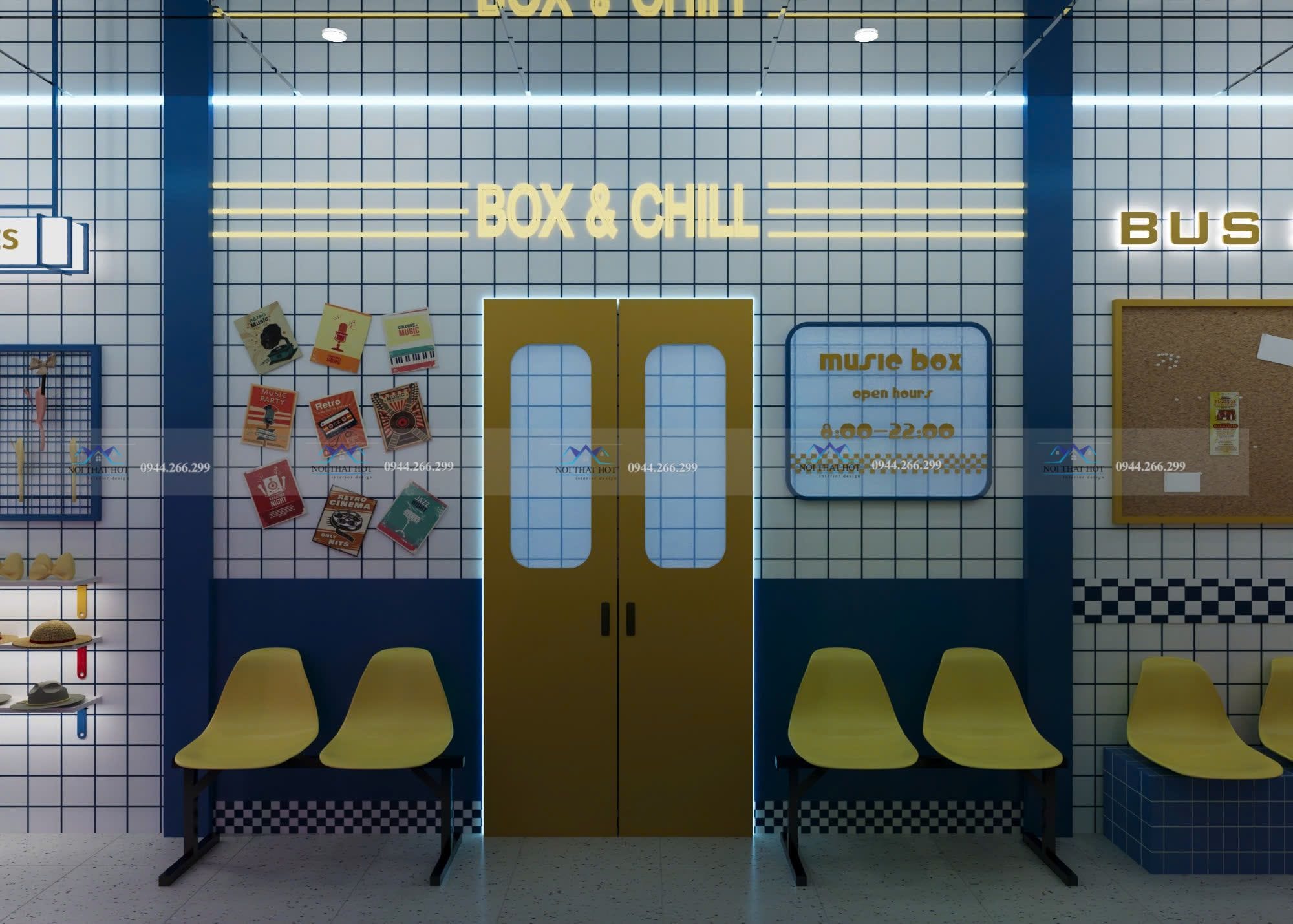 thiết kế music box kiểu tàu điện