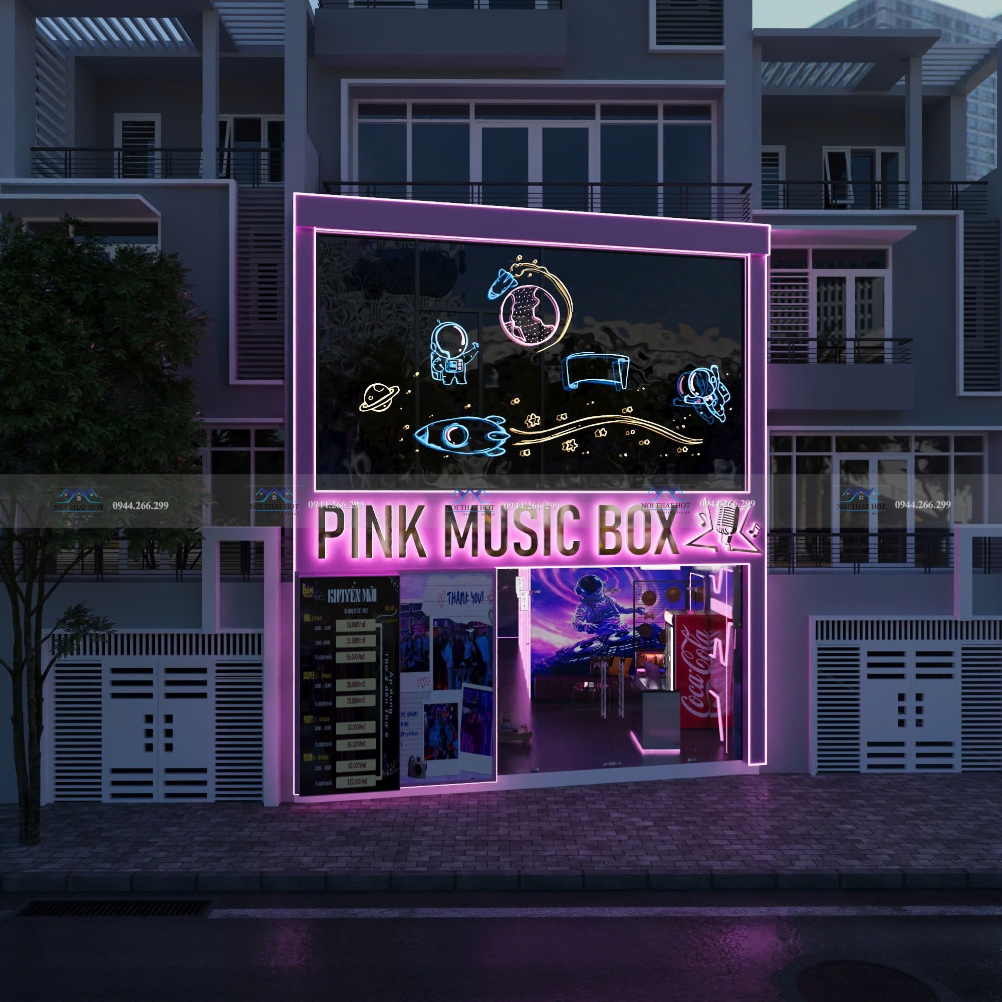 htieets kế mặt tiền music box đẹp