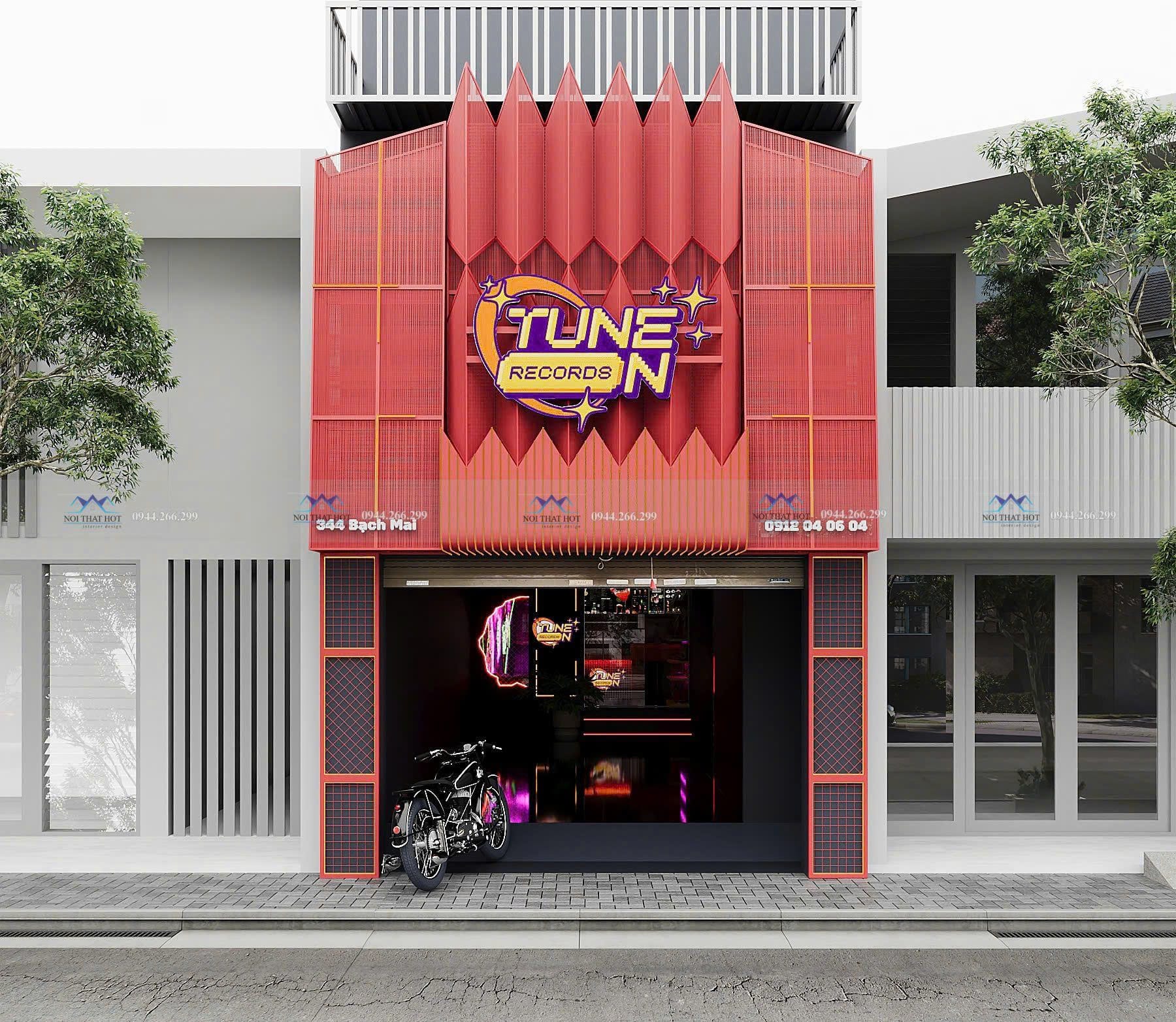 thiết kế mặt tiền music box