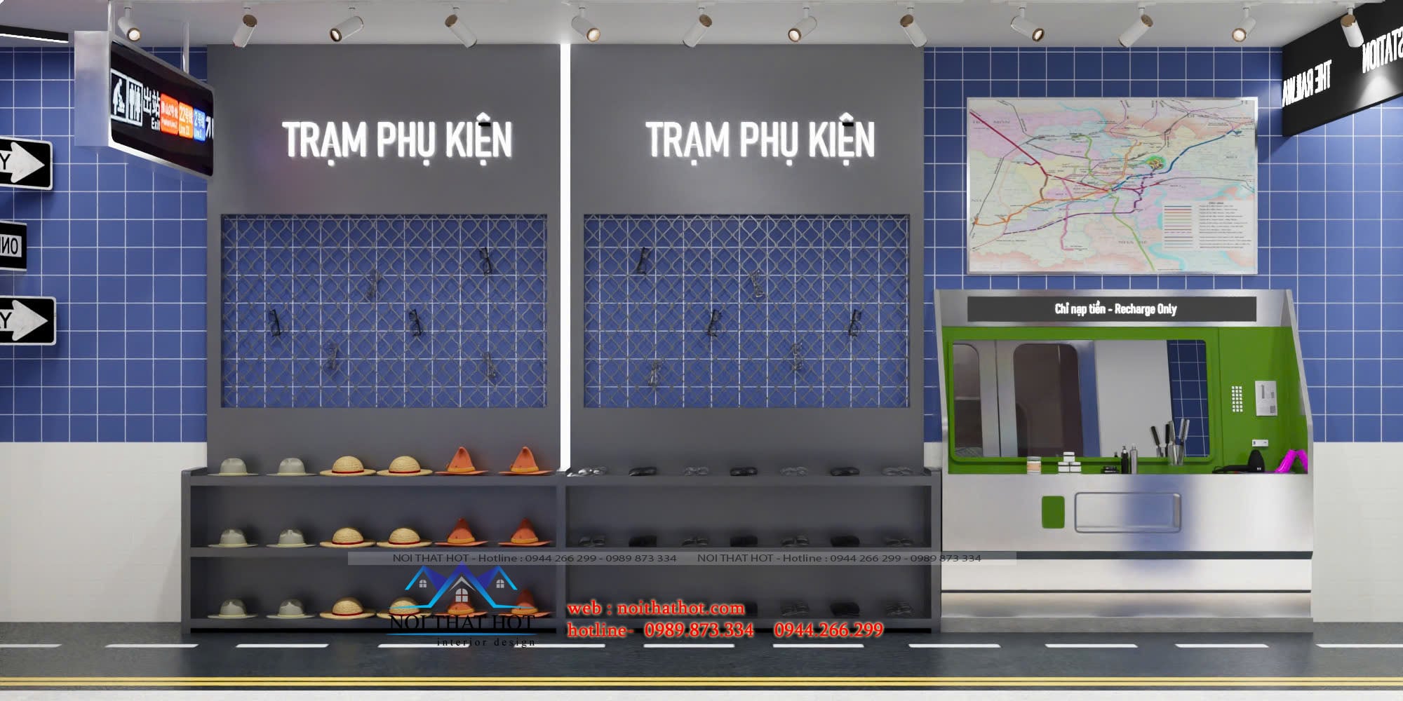 quầy phụ kiện