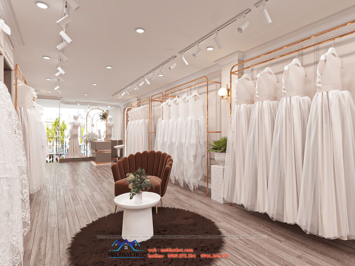 thiết kế nội thất studio áo cưới