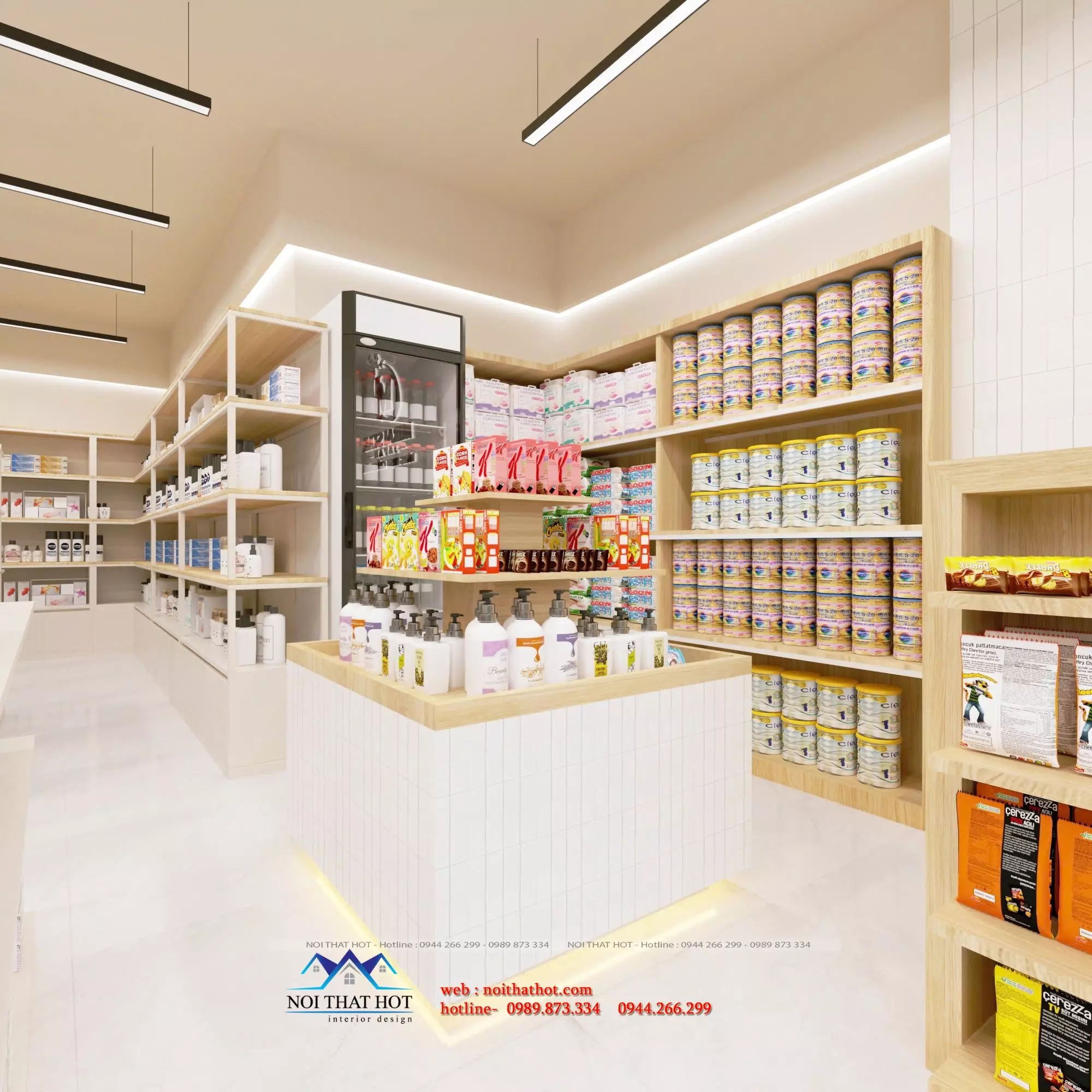 thiết kế siêu thị đồ nhật