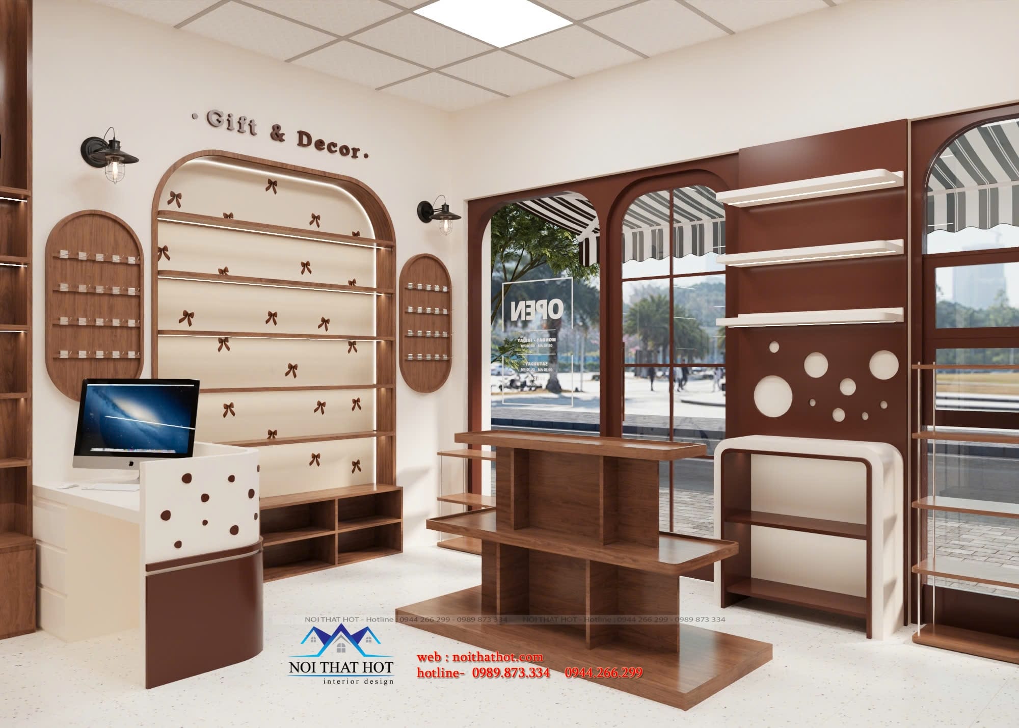 trang trí cửa hàng quà tặng