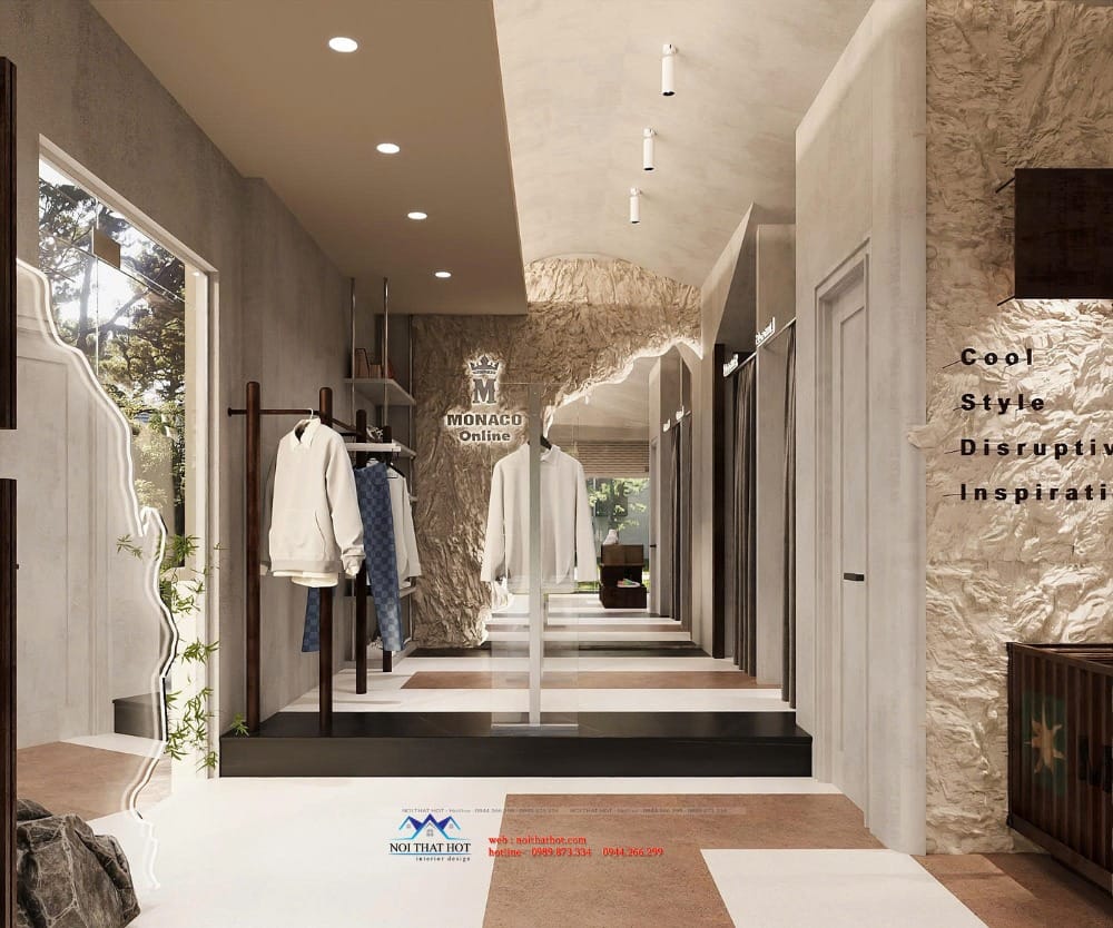 gương thử đồ shop nam