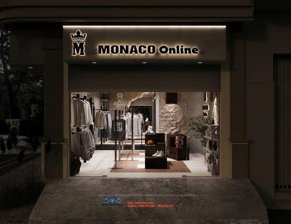 mặt tiến shop đơn giản mà đẹp