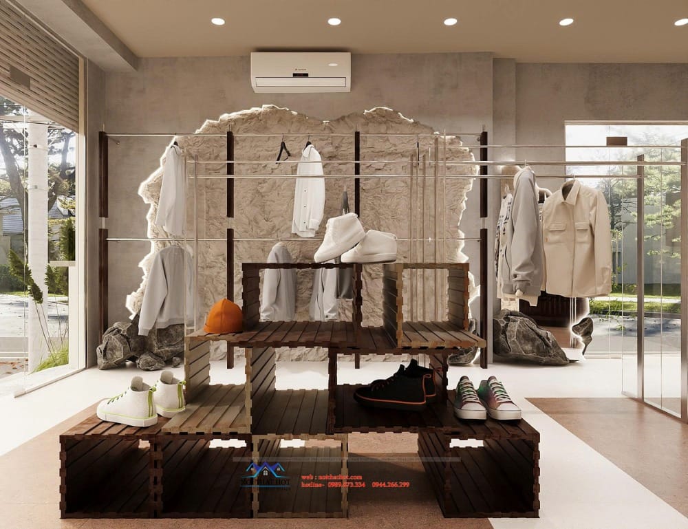 đảo trưng bày giày