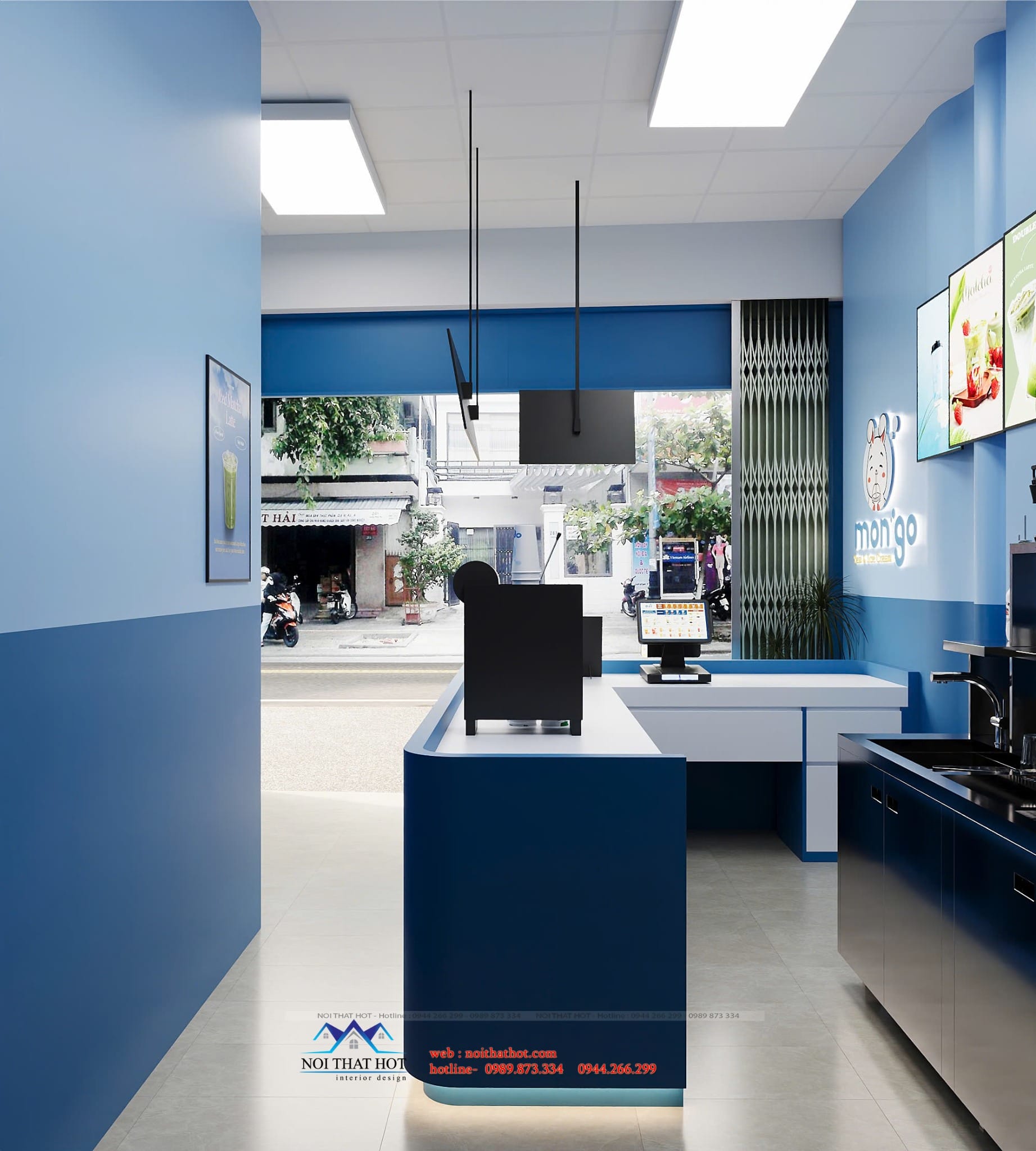 quầy order pha chế