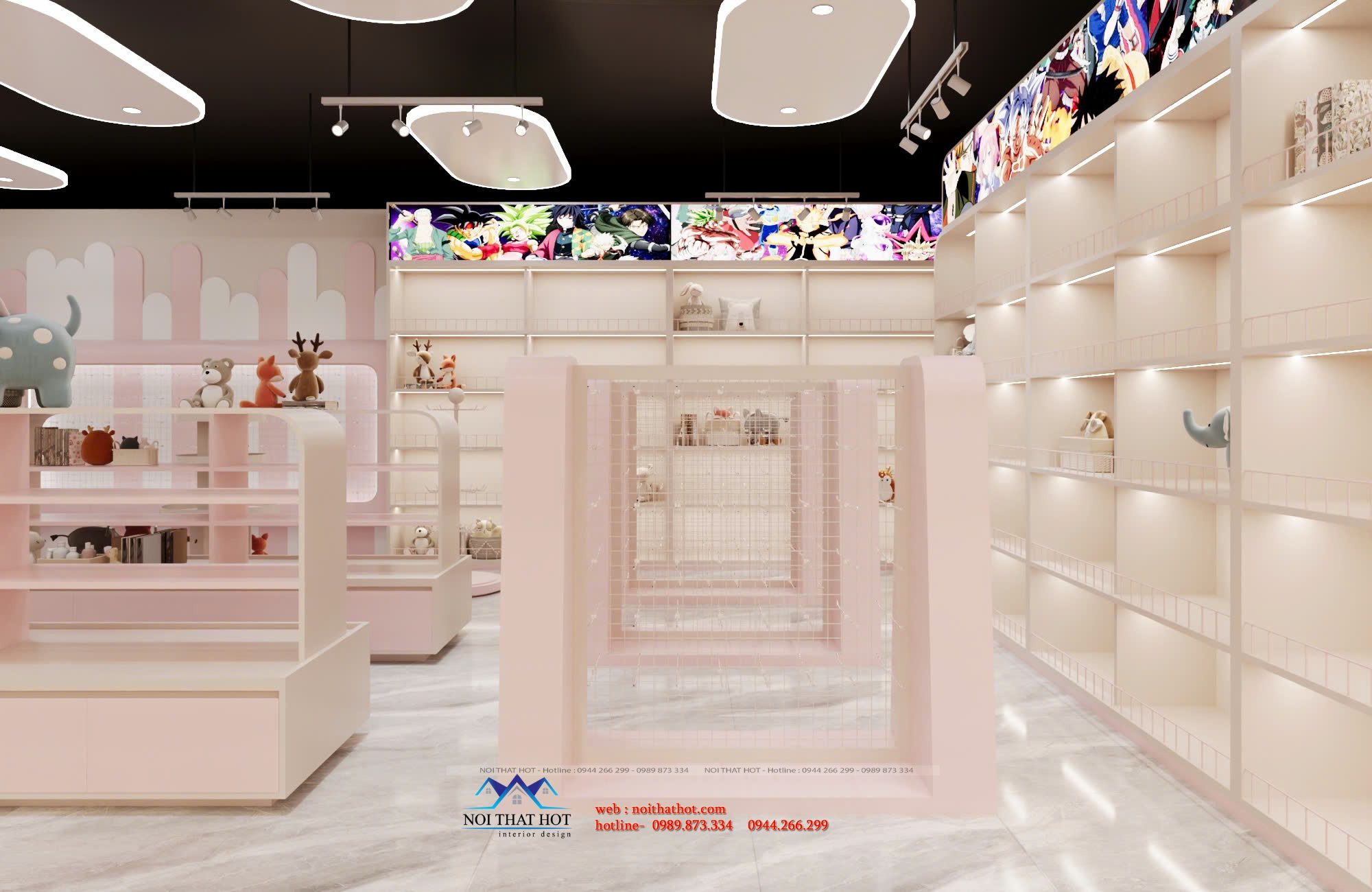 thiết kế nội thất shop decor