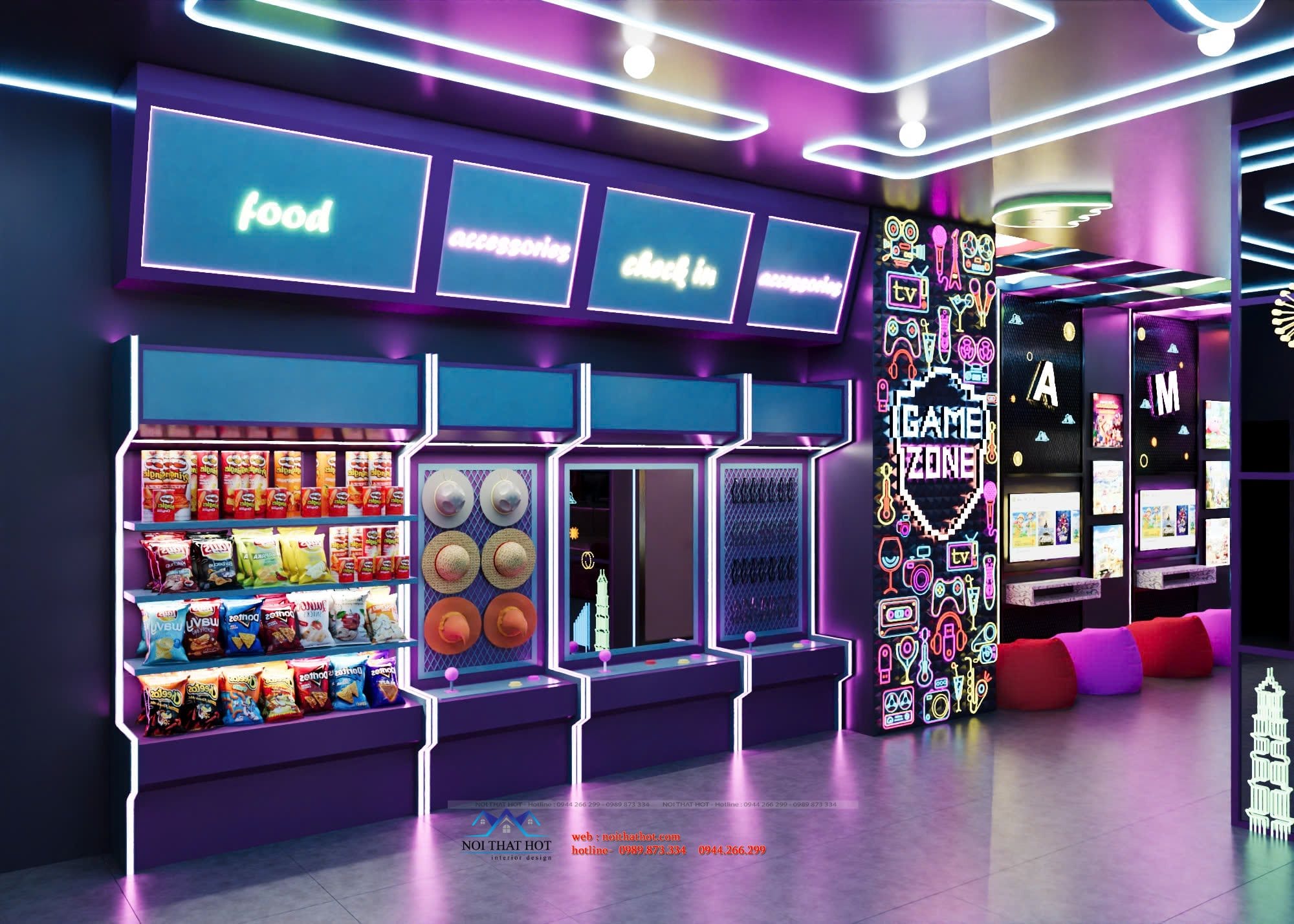 Quầy bán đồ ăn vặt