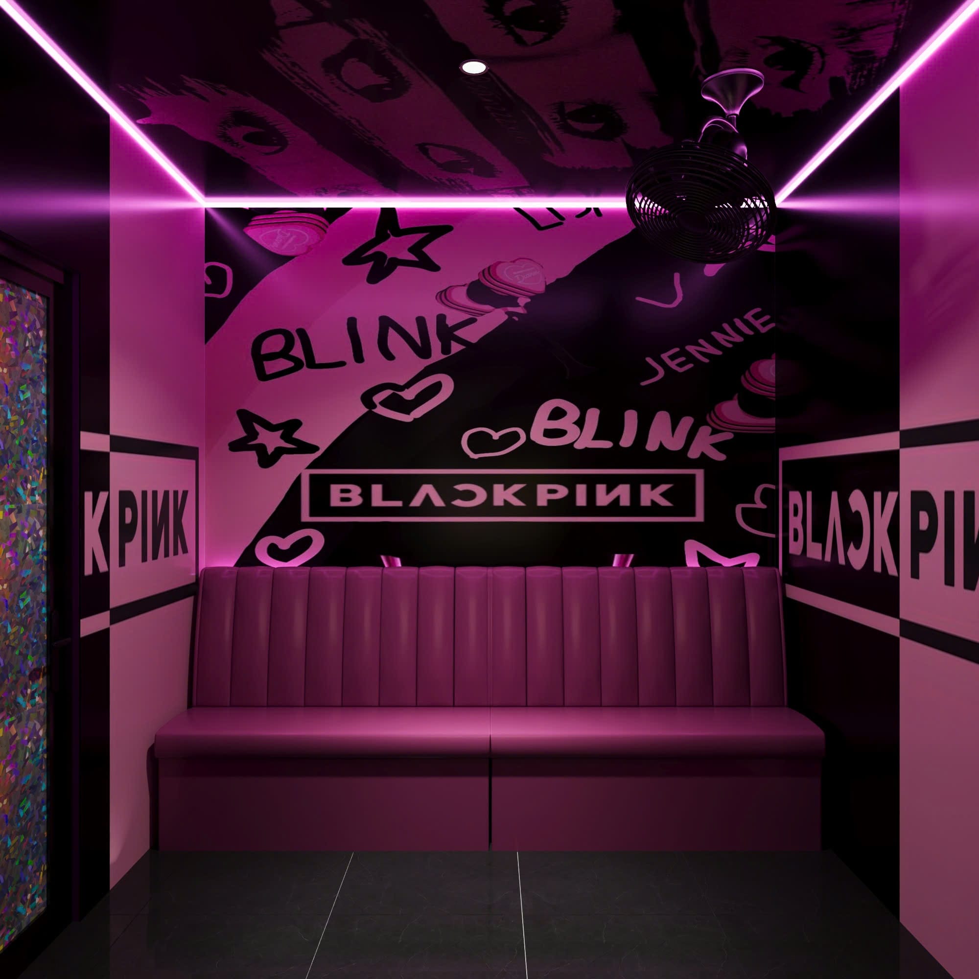 phòng music box black pink