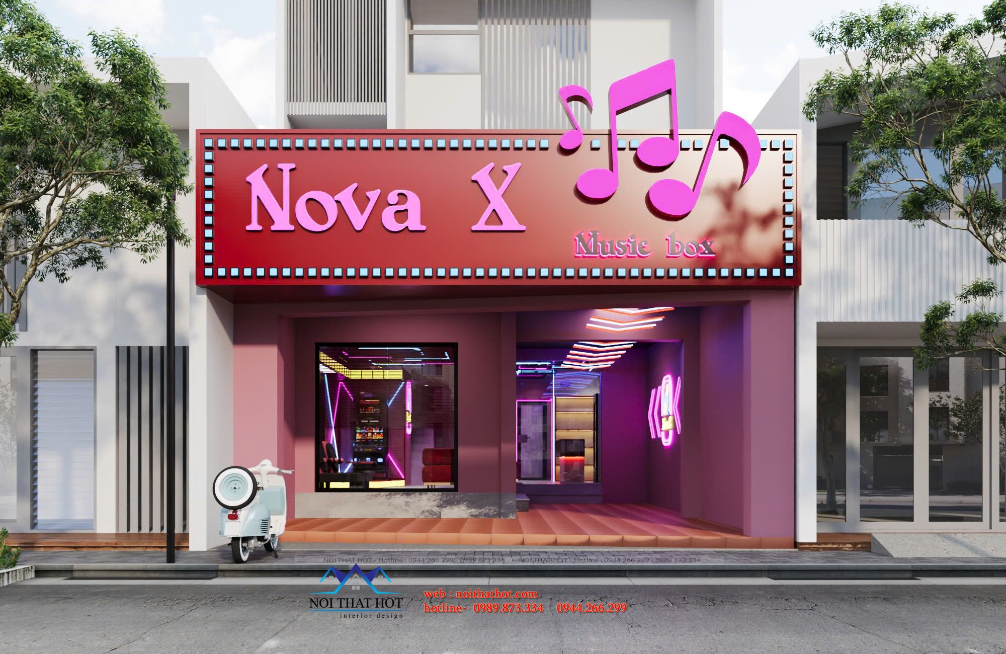 Thiết kế mặt tiền music box