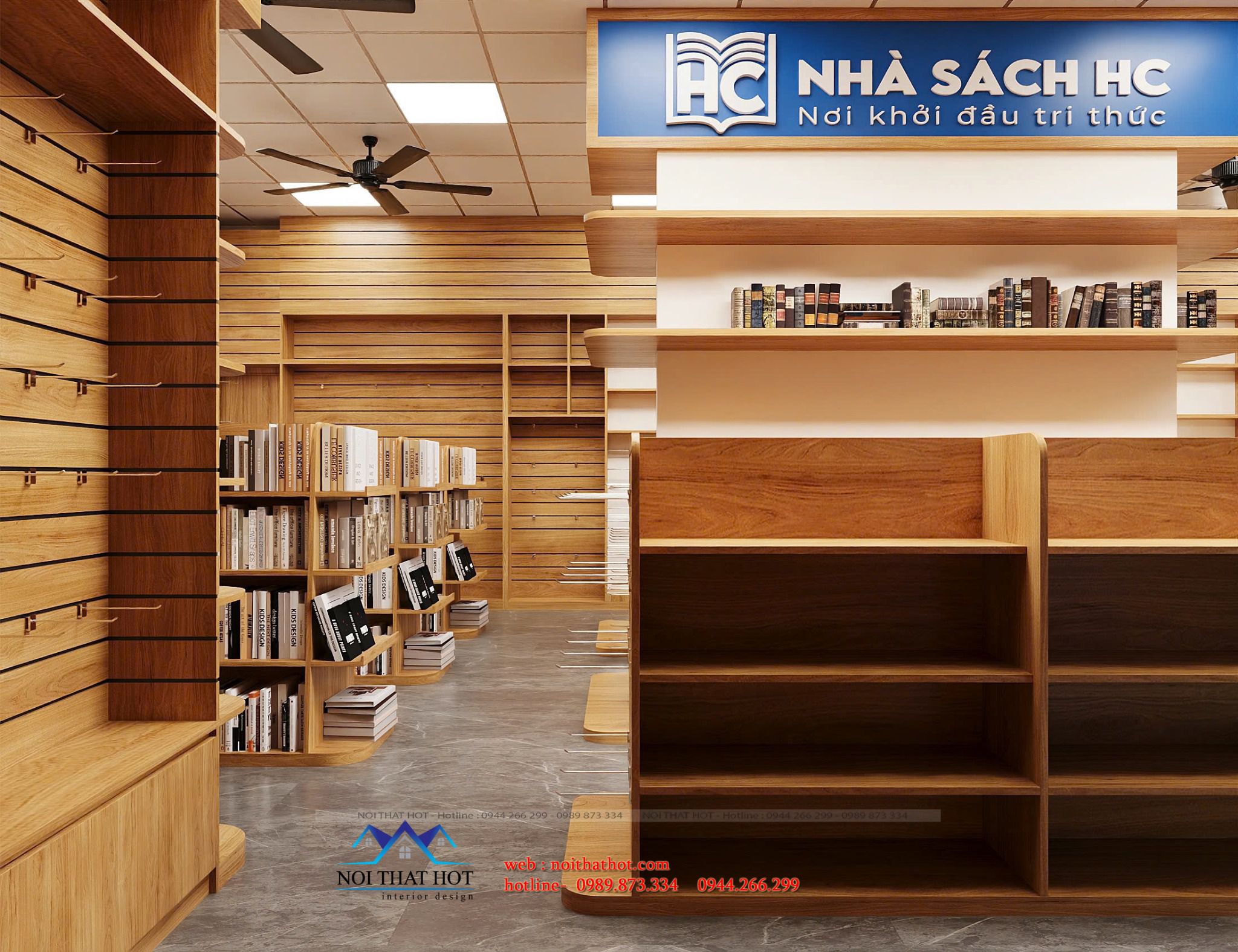 nội thất nhà sách