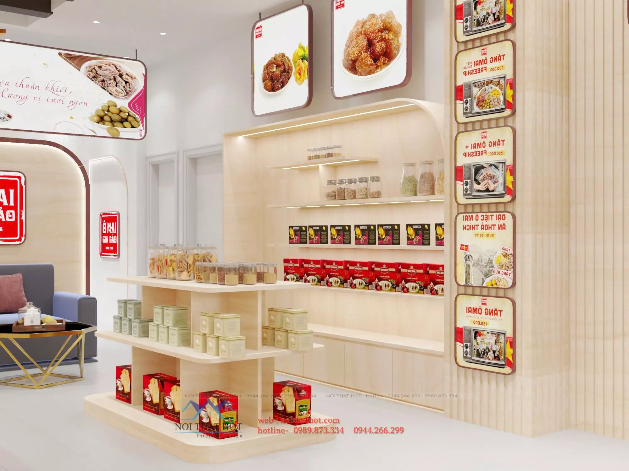 kệ trưng bày ô mai cao cấp