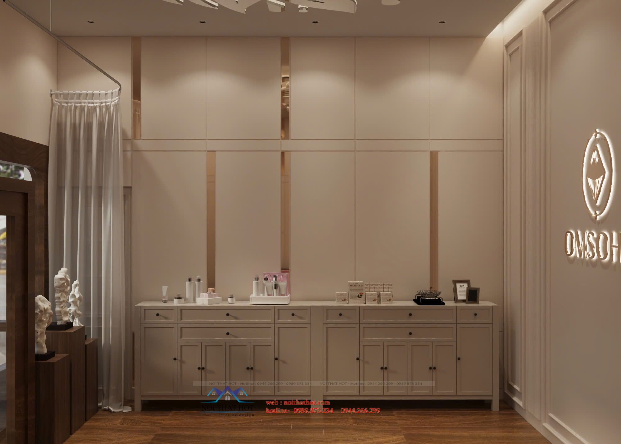 phối màu cho spa