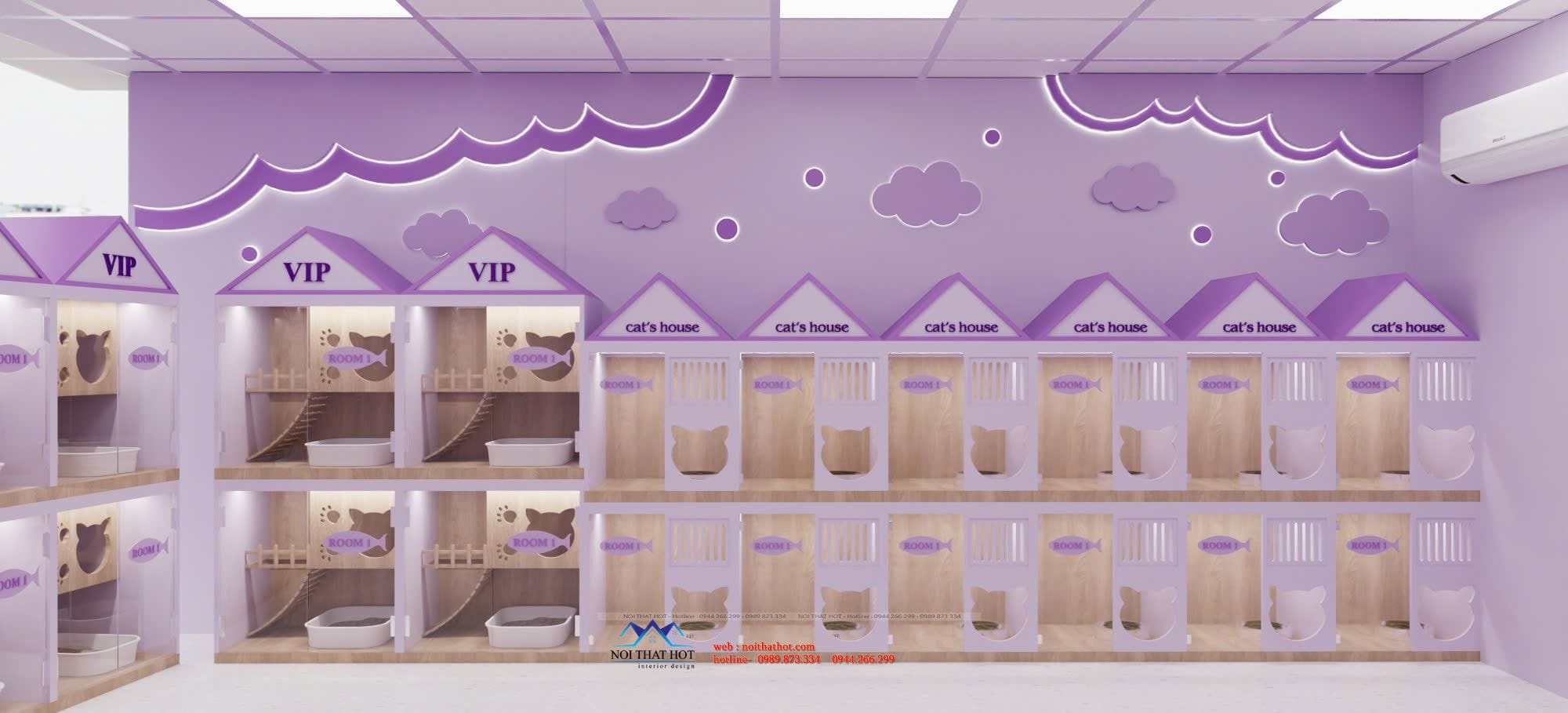Thiết kế khách sạn mèo