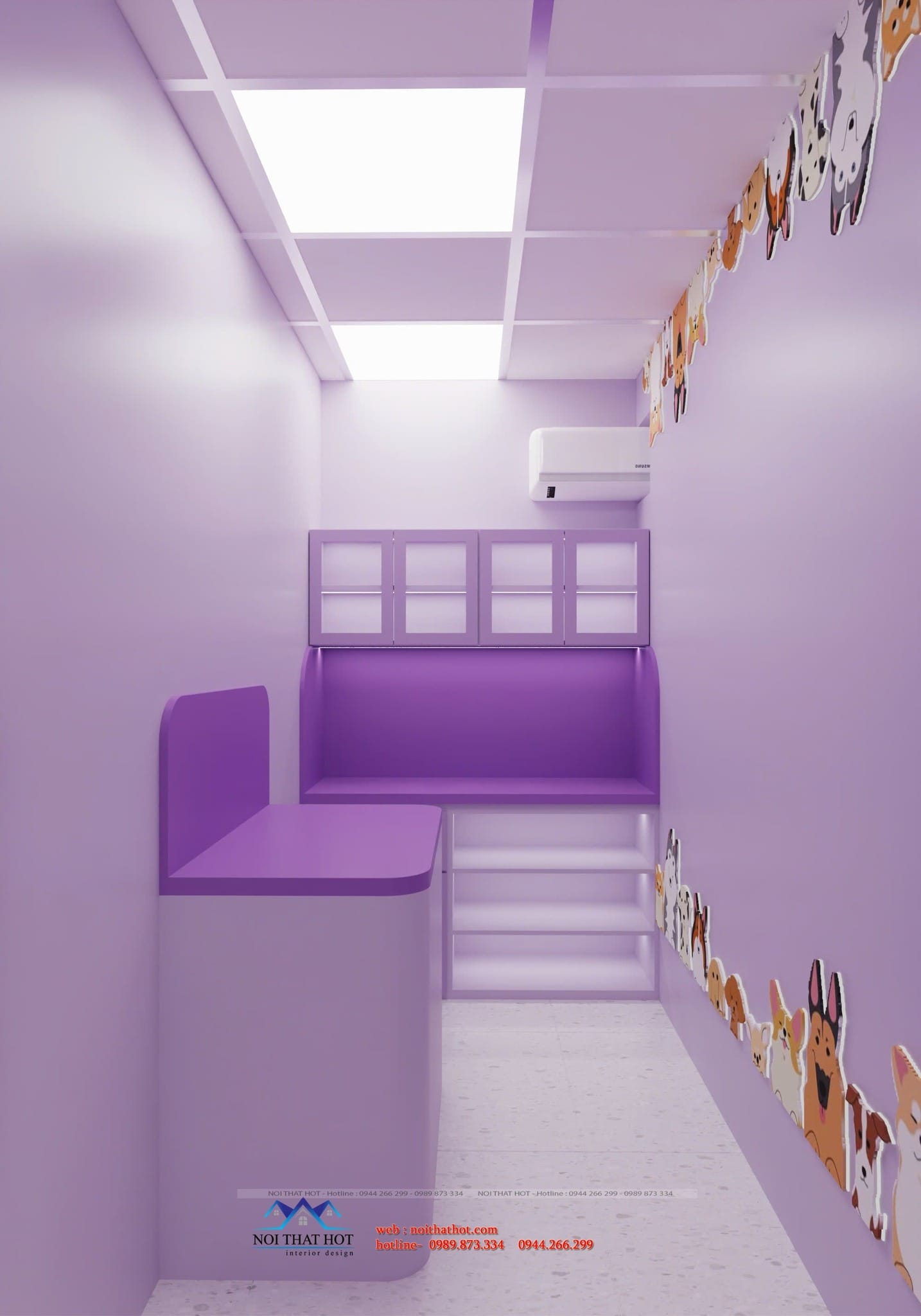 Thiết kế phòng spa thú cưng