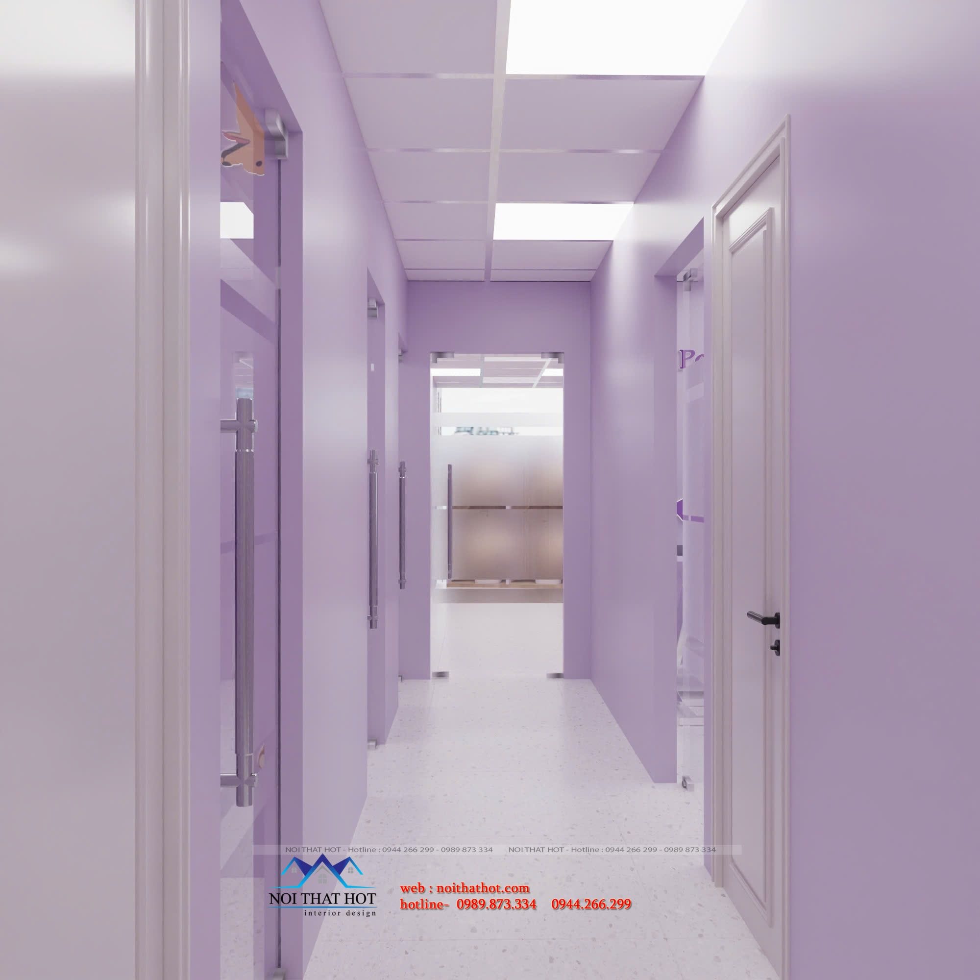 Sảnh dẫn vào khu phòng khám thú y