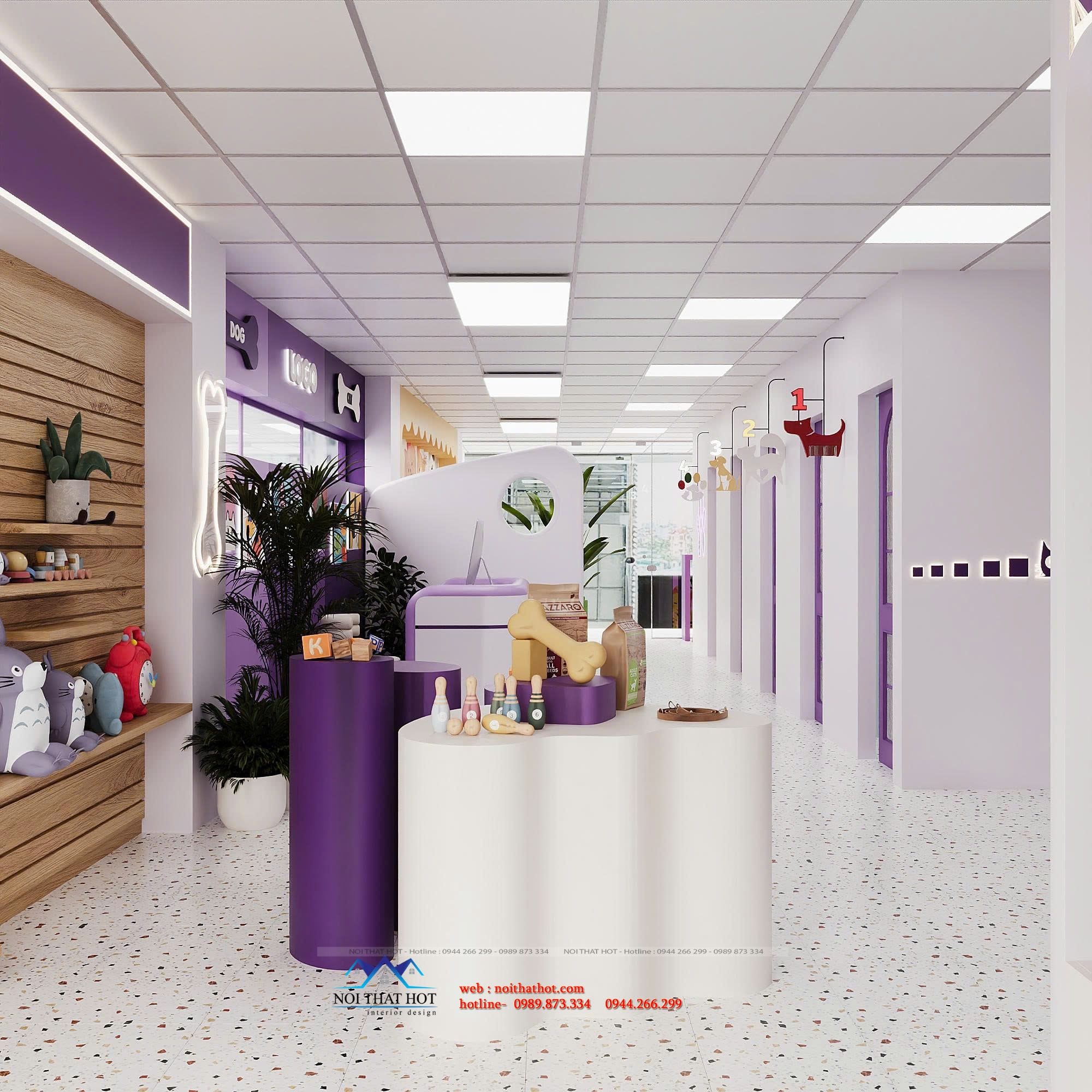 Thiết kế nội thất pet shop