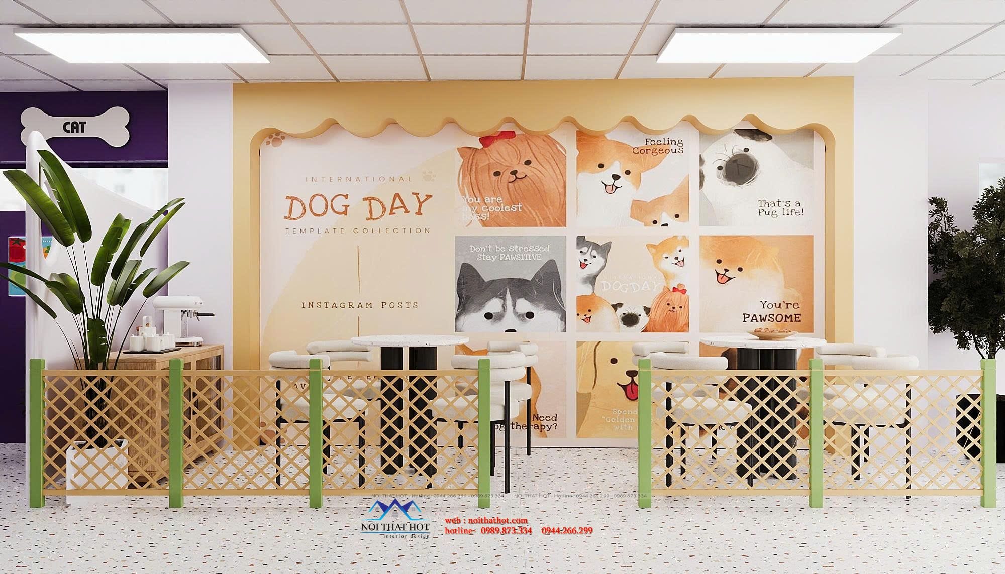 Khu ngồi chờ của chủ pet