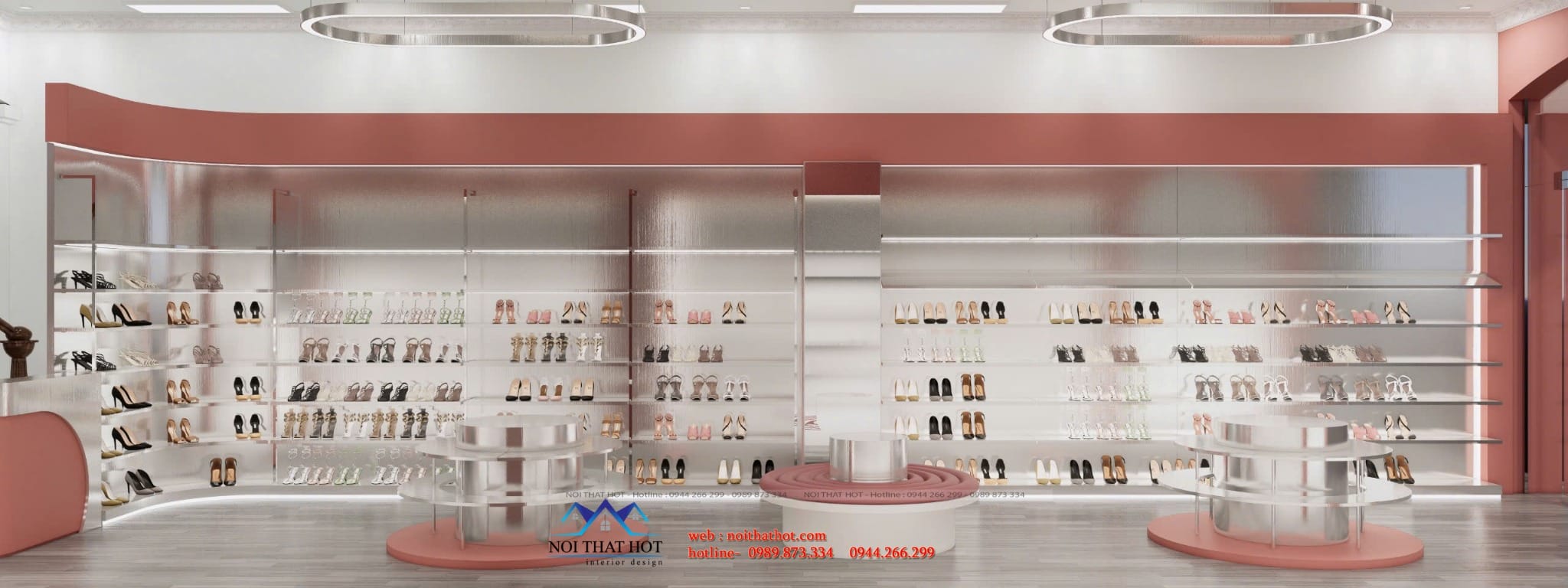 bài trí nội thất shop