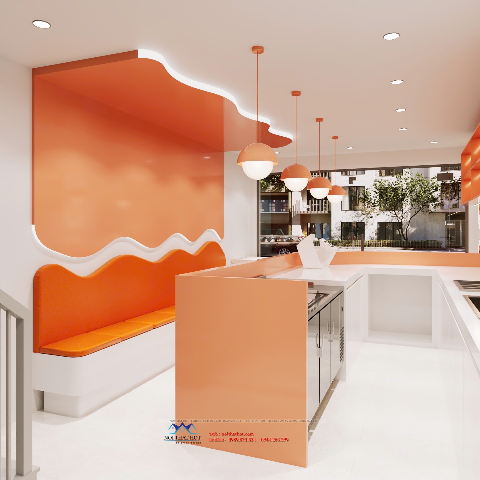 đèn trang trí quán trà sữa