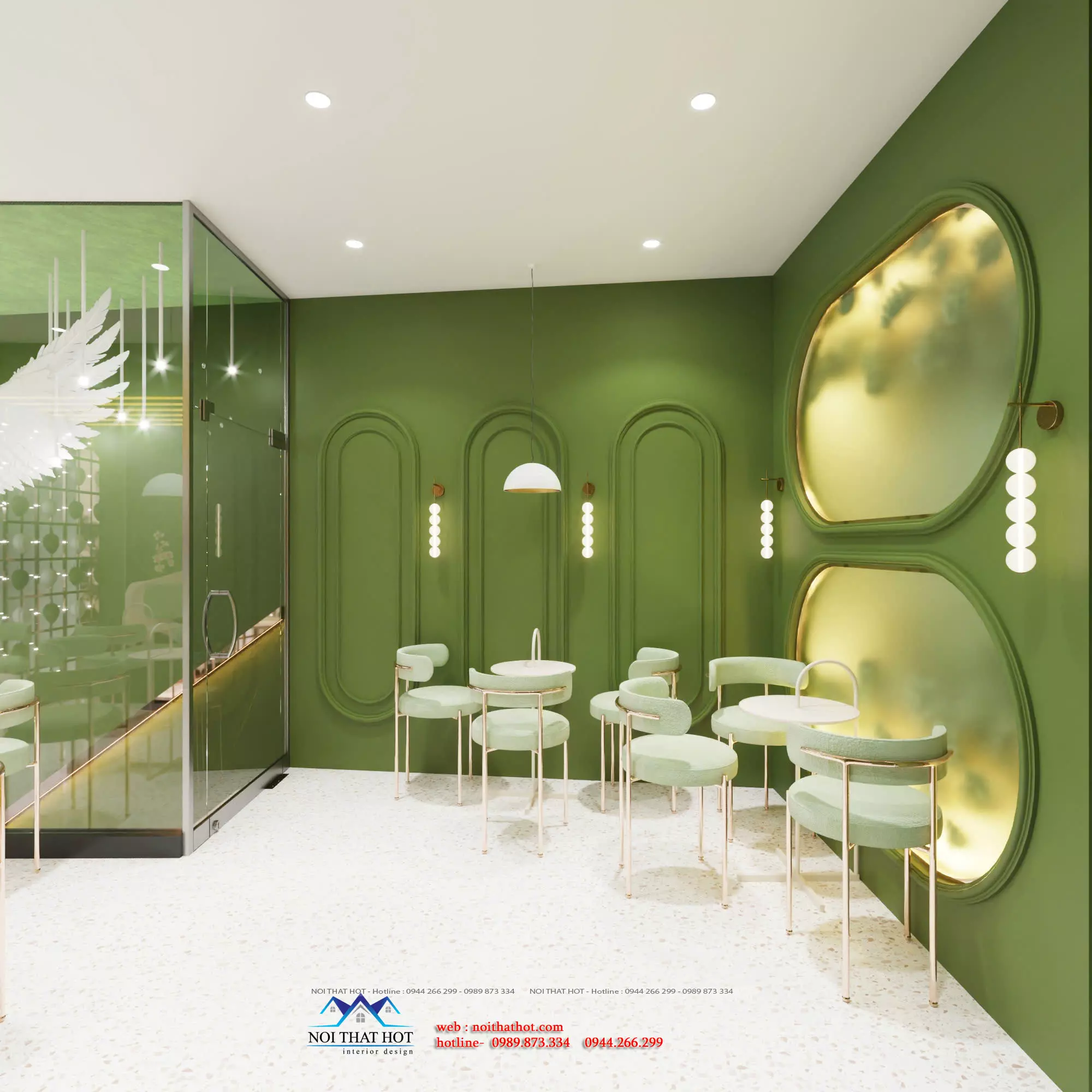 thiết kế quán nước đẹp