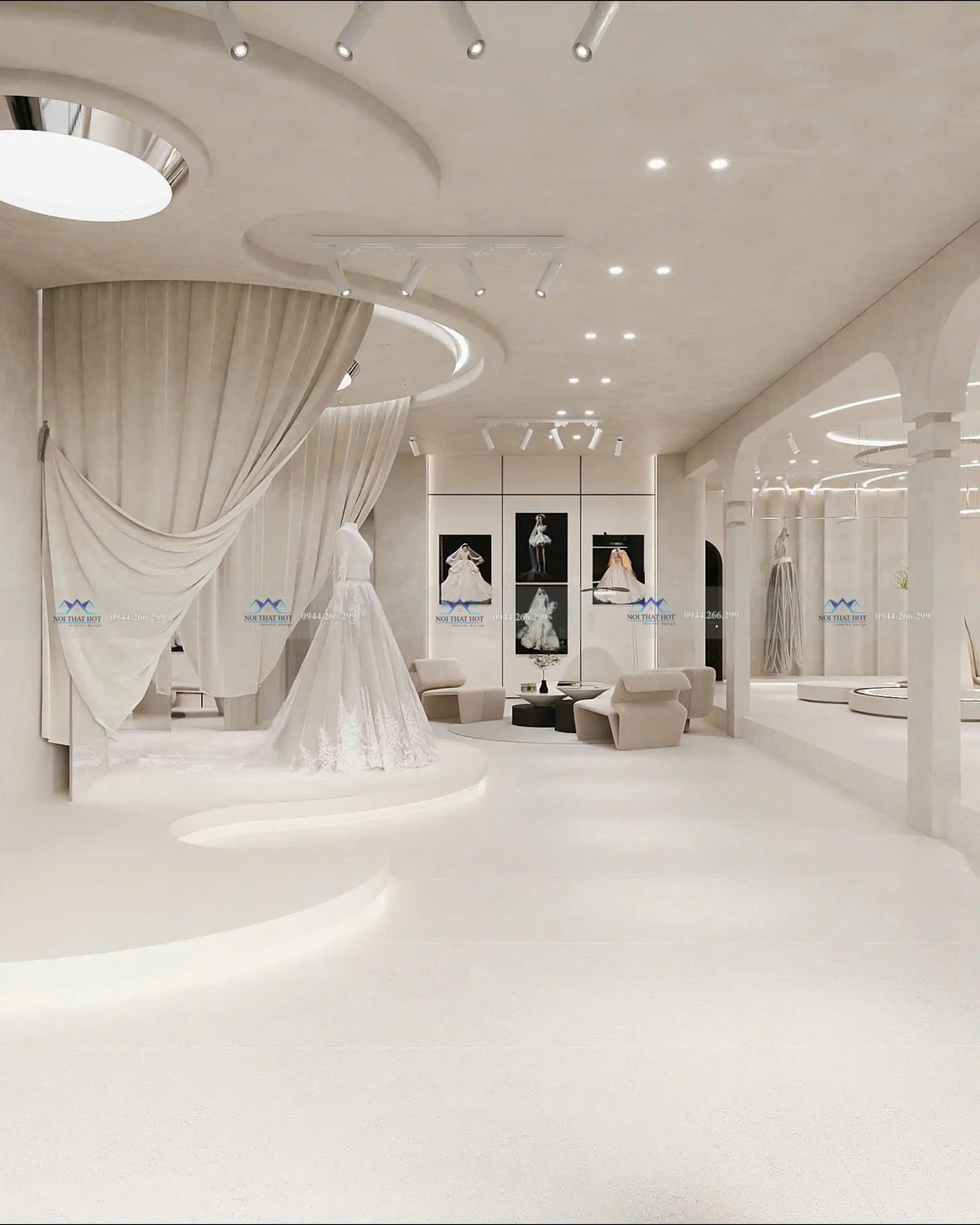 thiết kế studio áo cưới