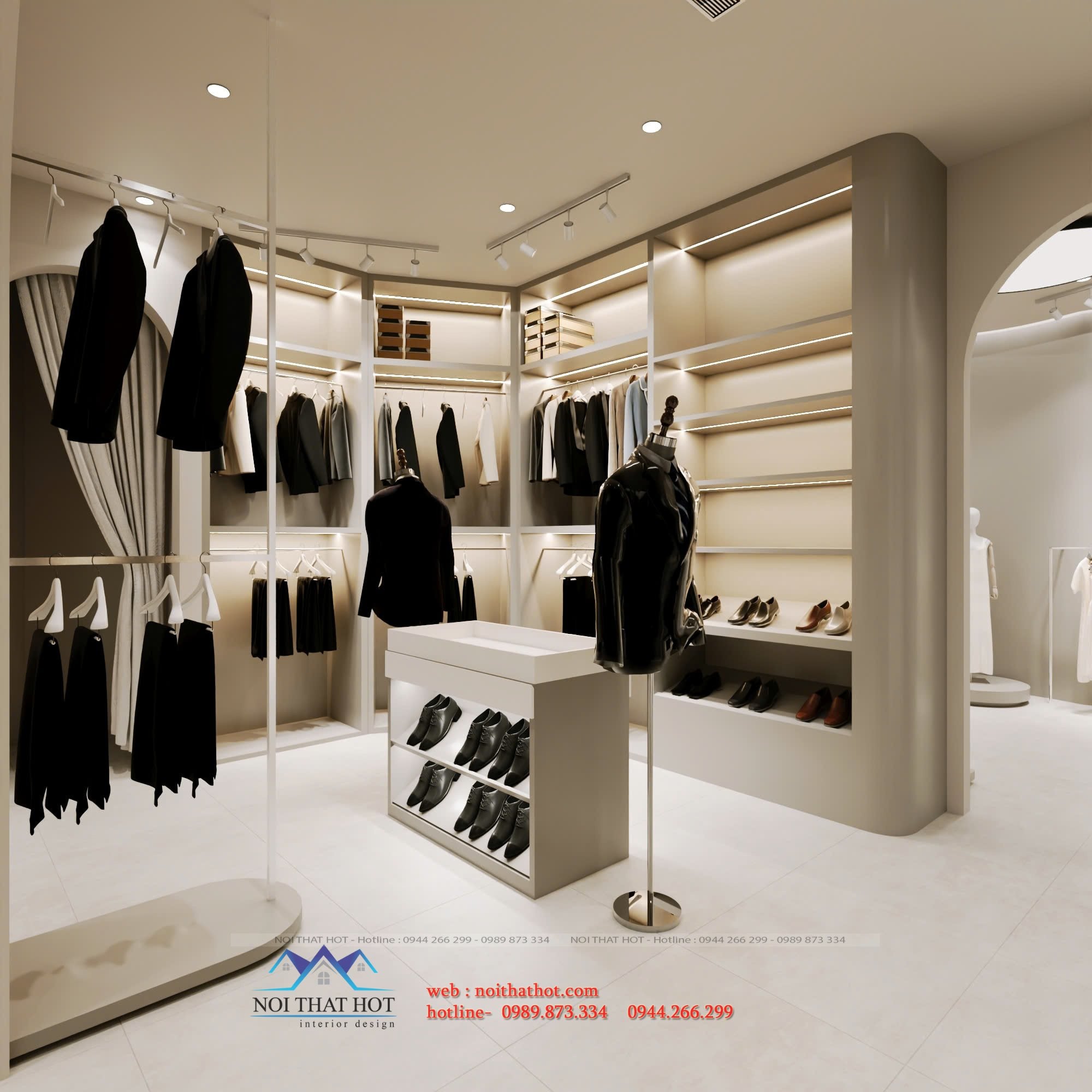 thiết kế shop váy cưới thái nguyên