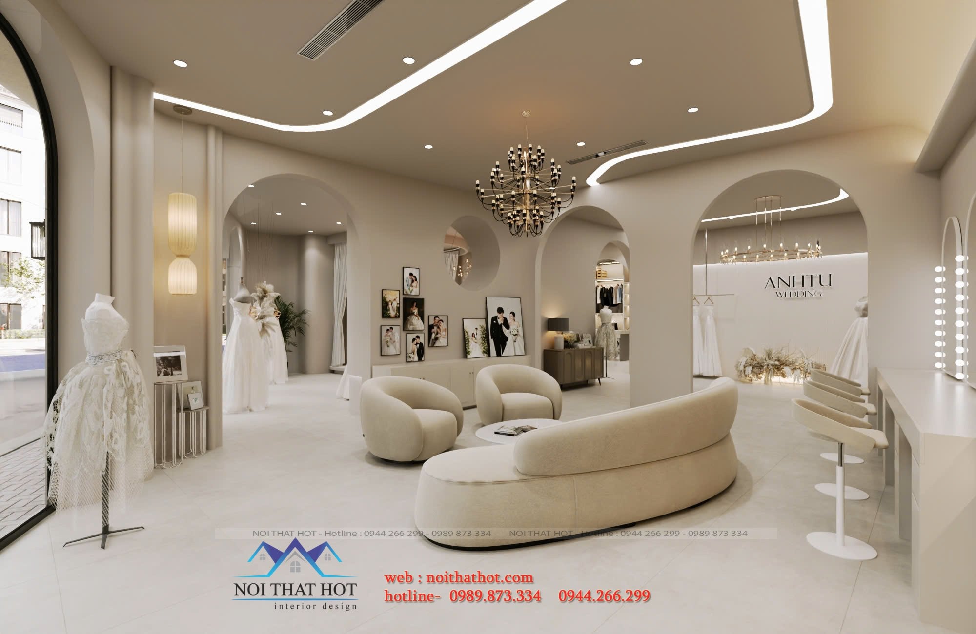 thiết kế studio áo cưới