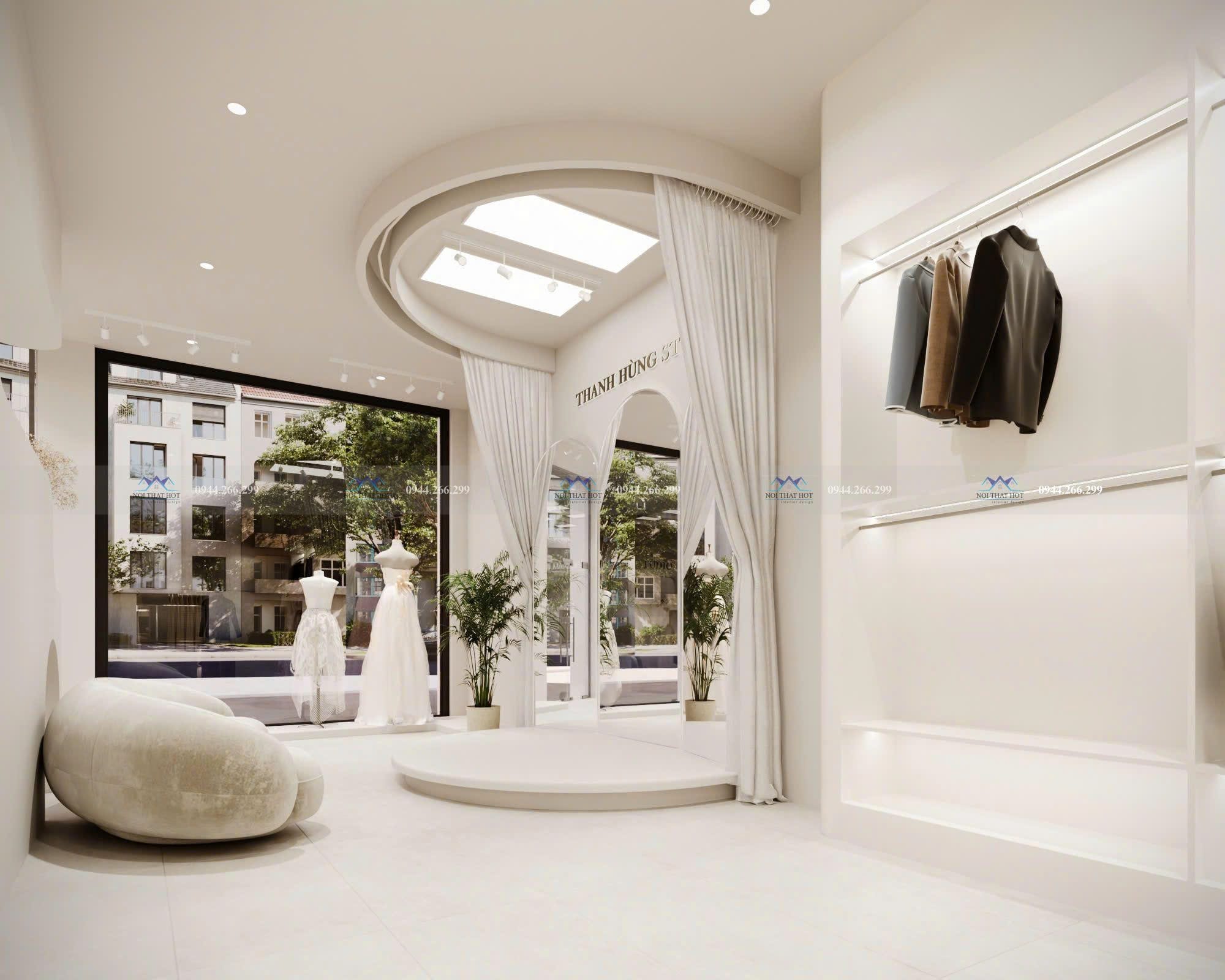 bài trí studio áo cưới