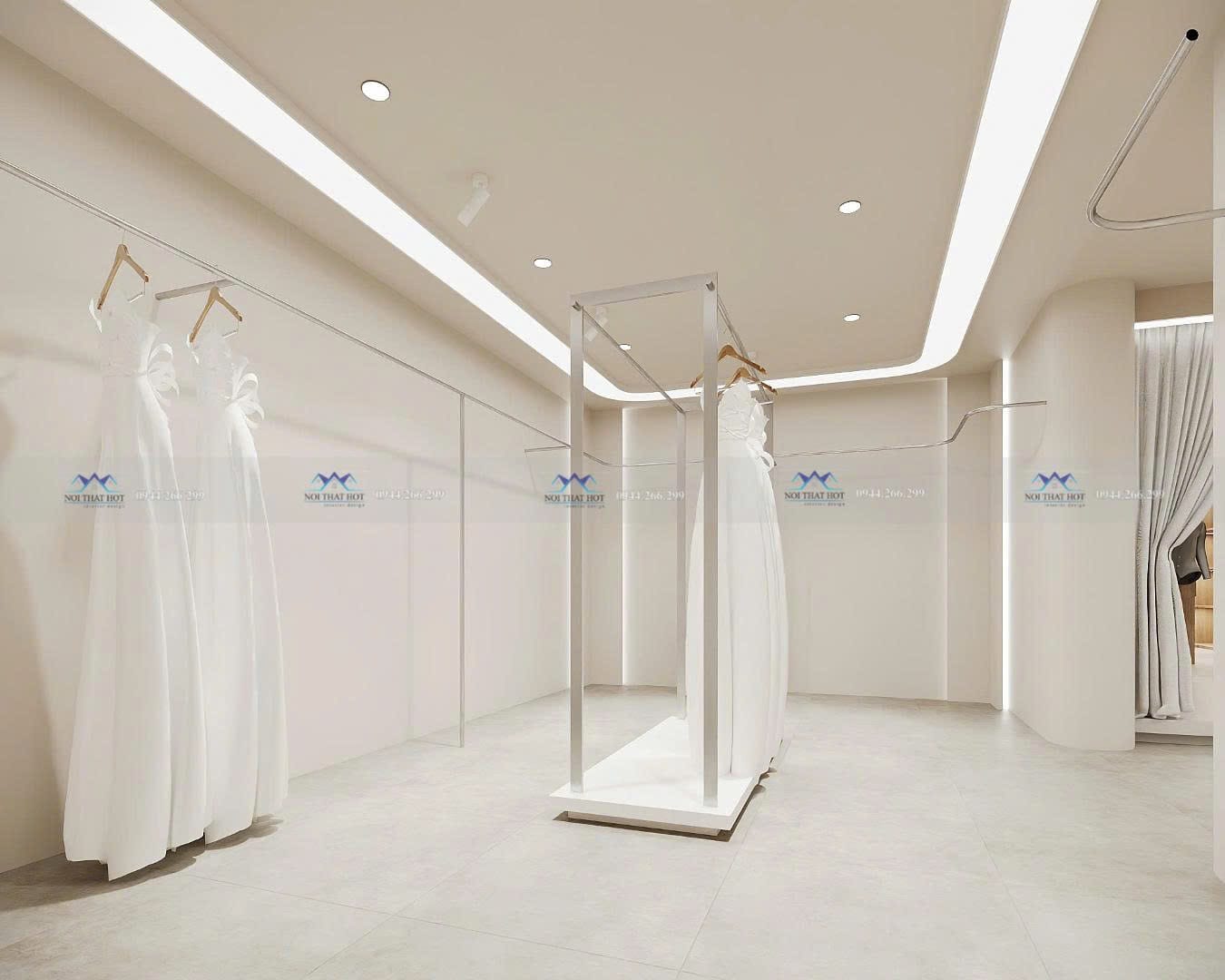 giá treo váy cưới inox