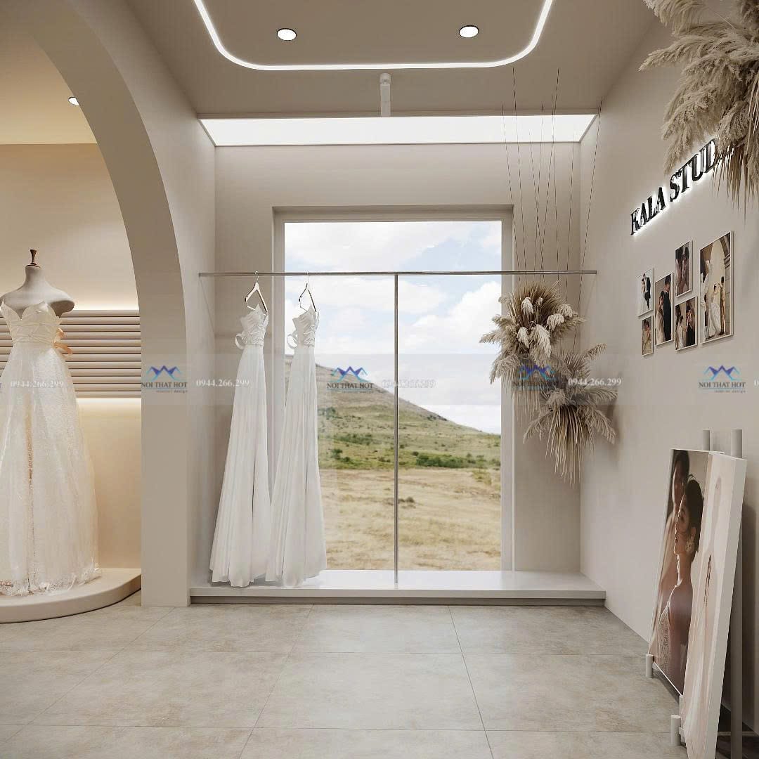 bài trí studio áo cưới