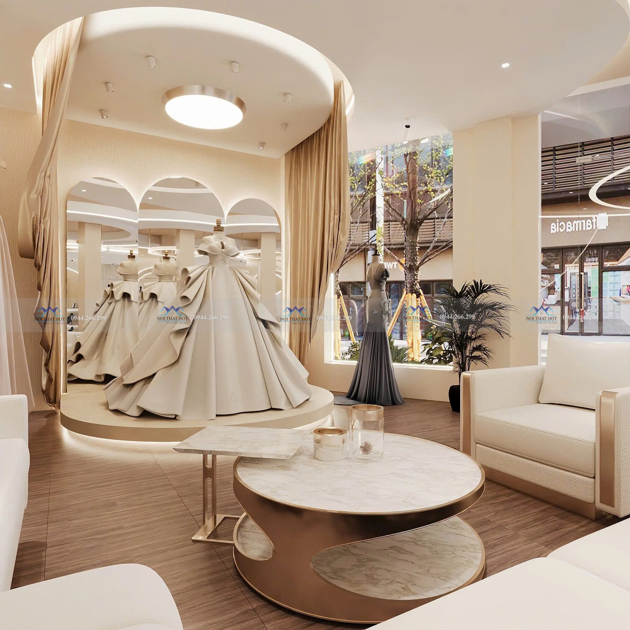 phối màu studio áo cưới