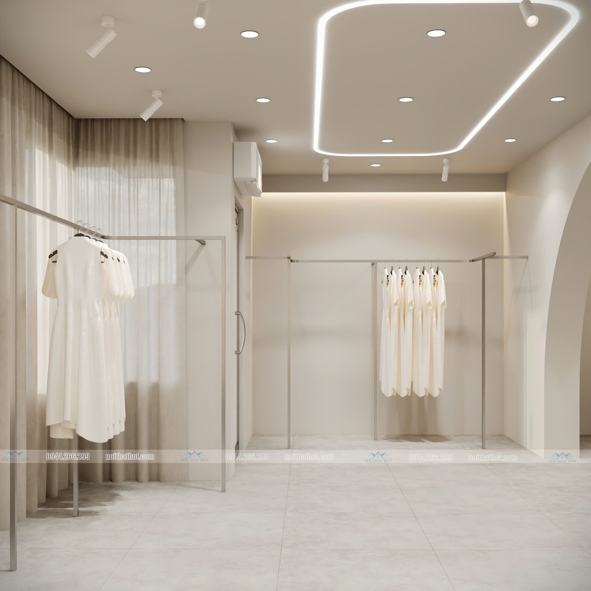 giá inox treo váy cưới