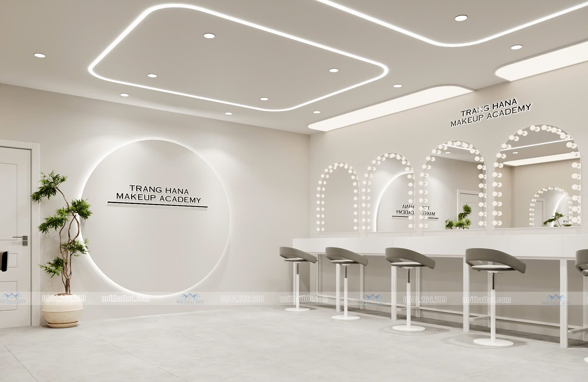 thiết kế học viện makeup