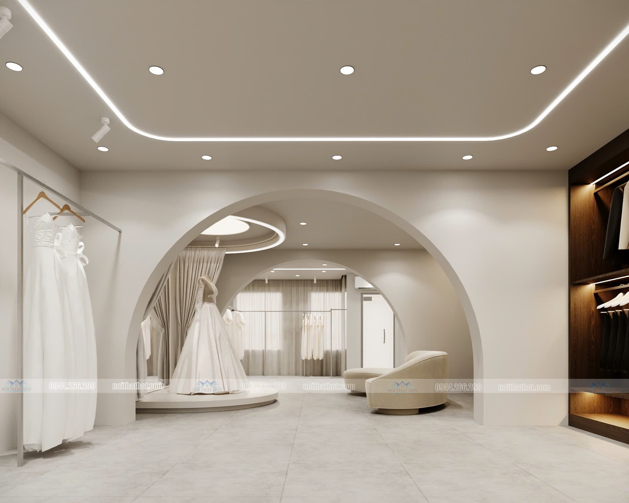 thiết kế studio áo cưới