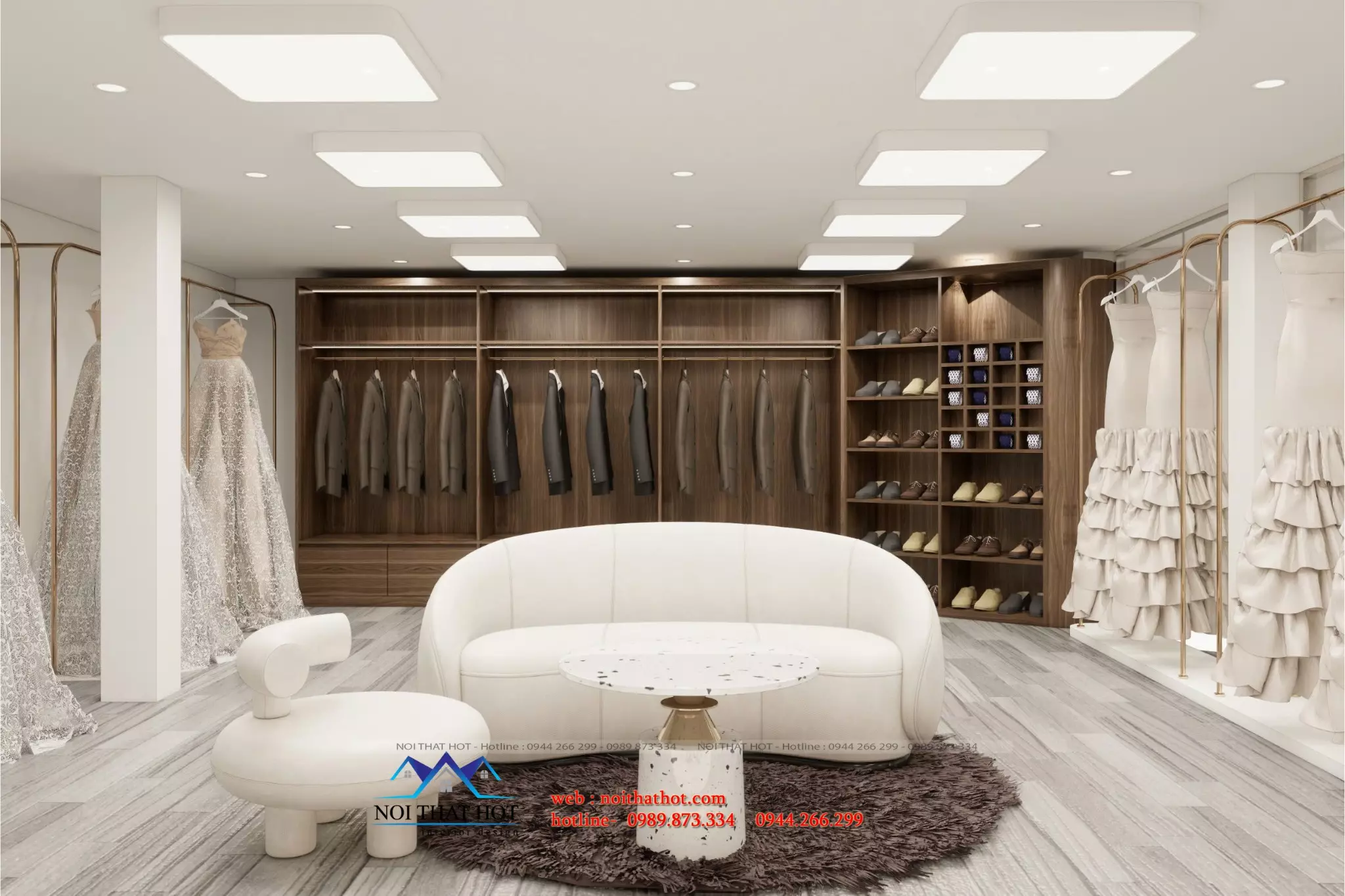 thiết kế showroom áo cưới bắc ninh