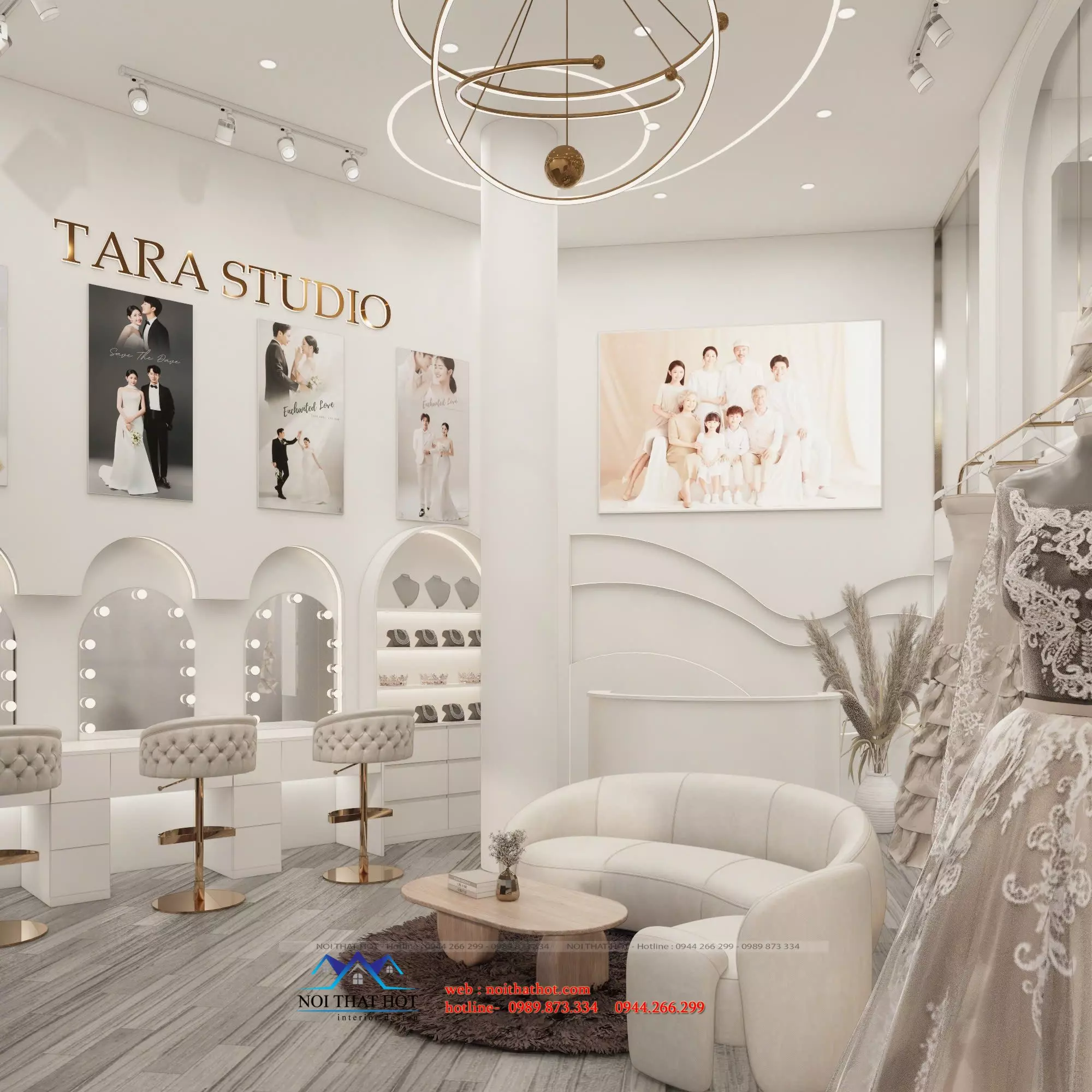 thiết kế studio áo cưới tại bắc ninh
