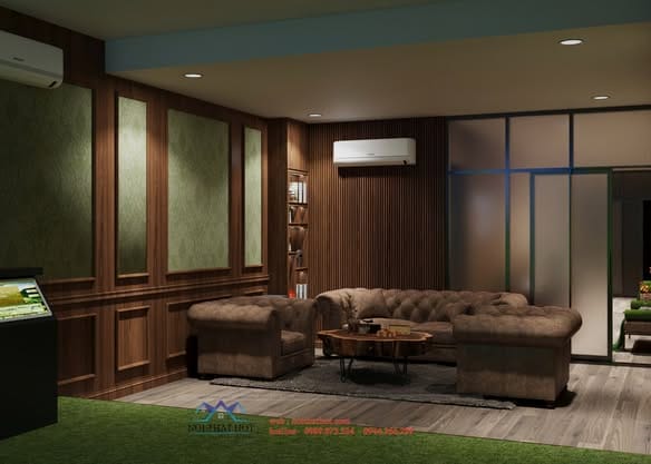 thiết kế phòng tập golf 3d trong nhà
