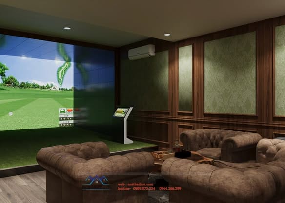 thiết kế phòng golf chuyên nghiệp