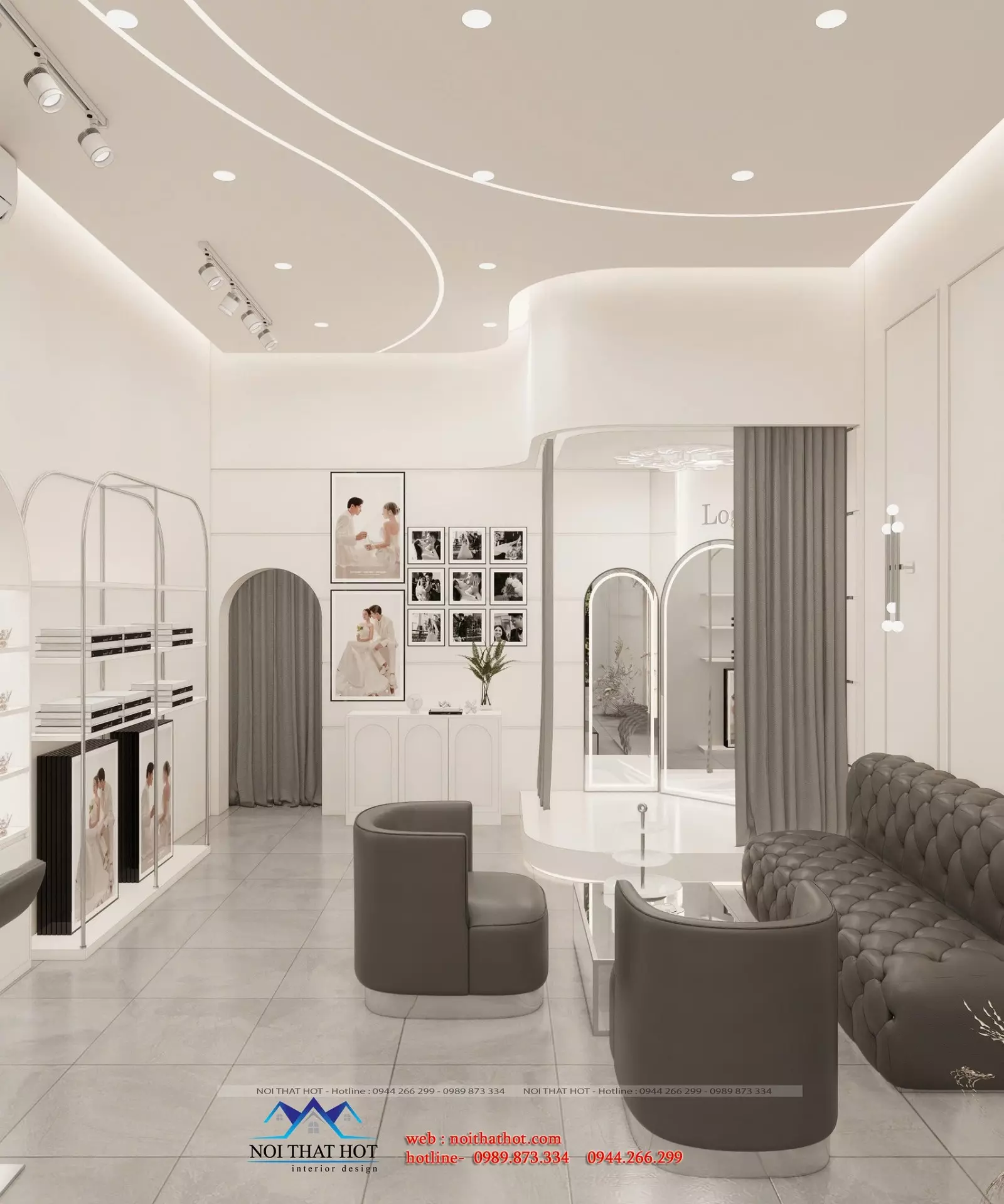 thiết kế studio áo cưới đẹp
