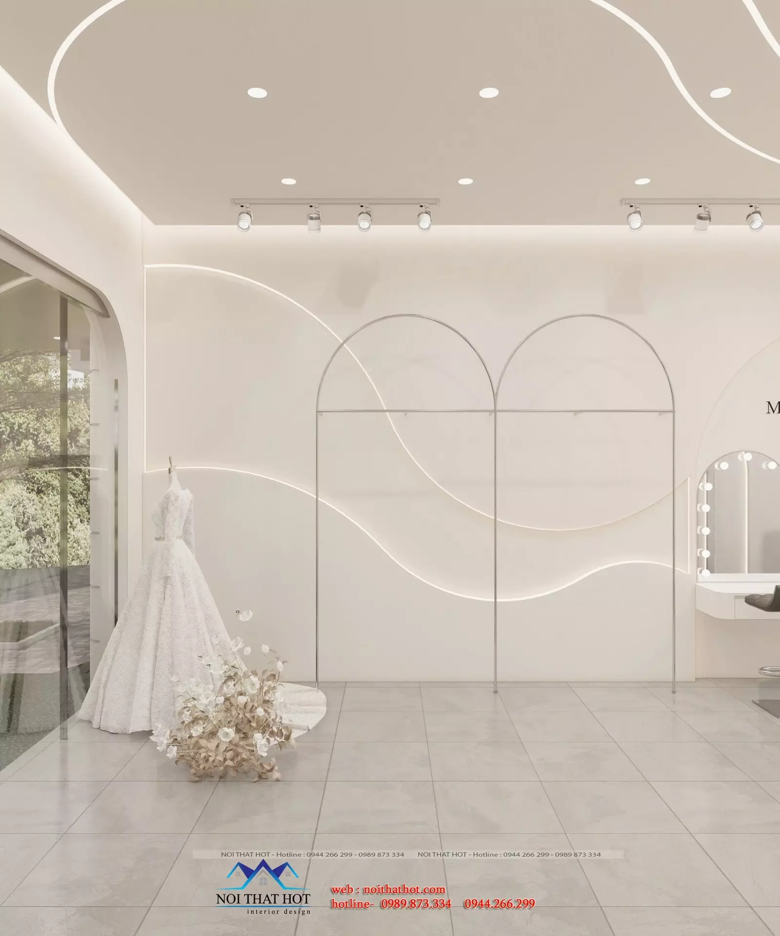 trang trí studio áo cưới