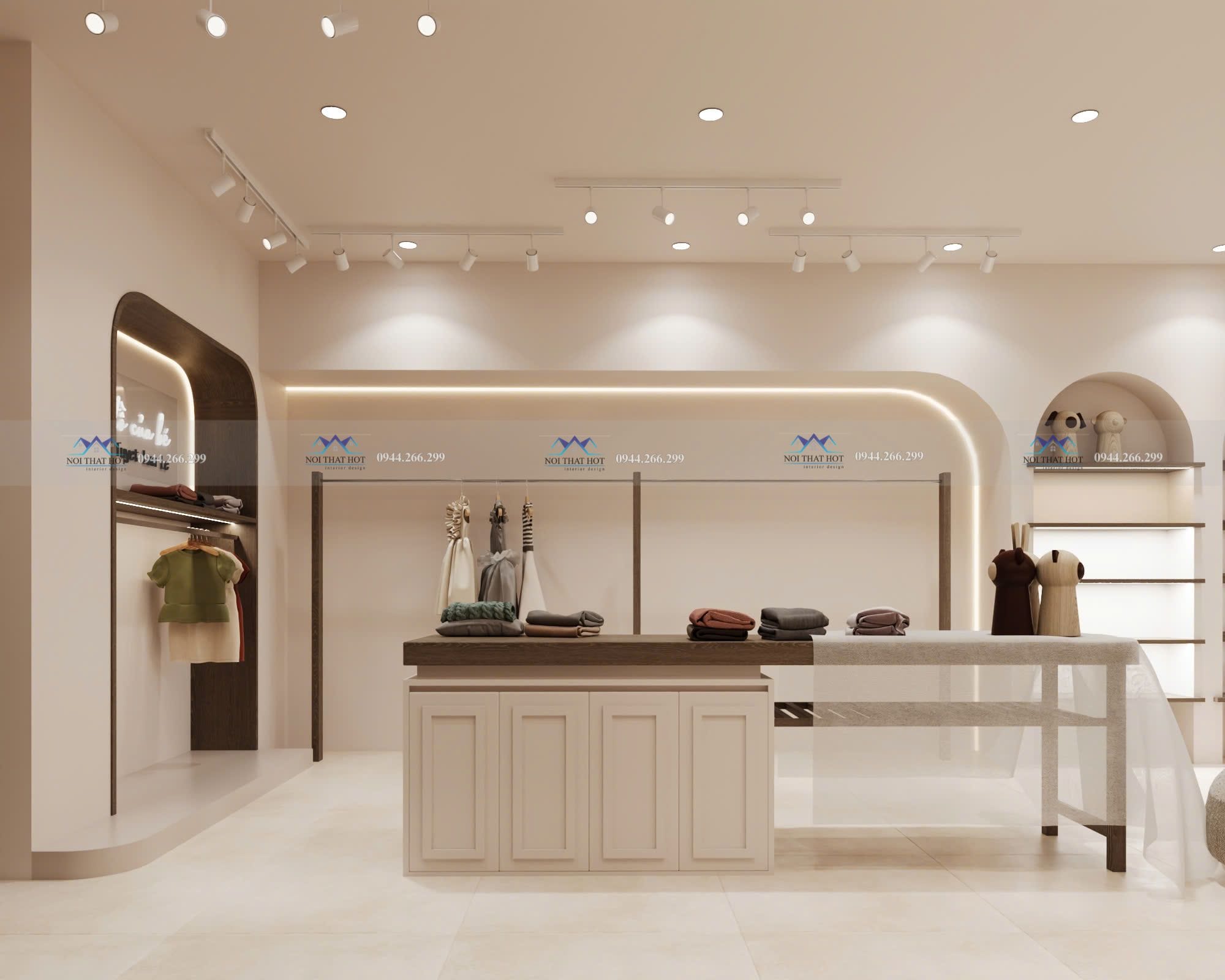 giá kệ trưng bày shop trẻ em