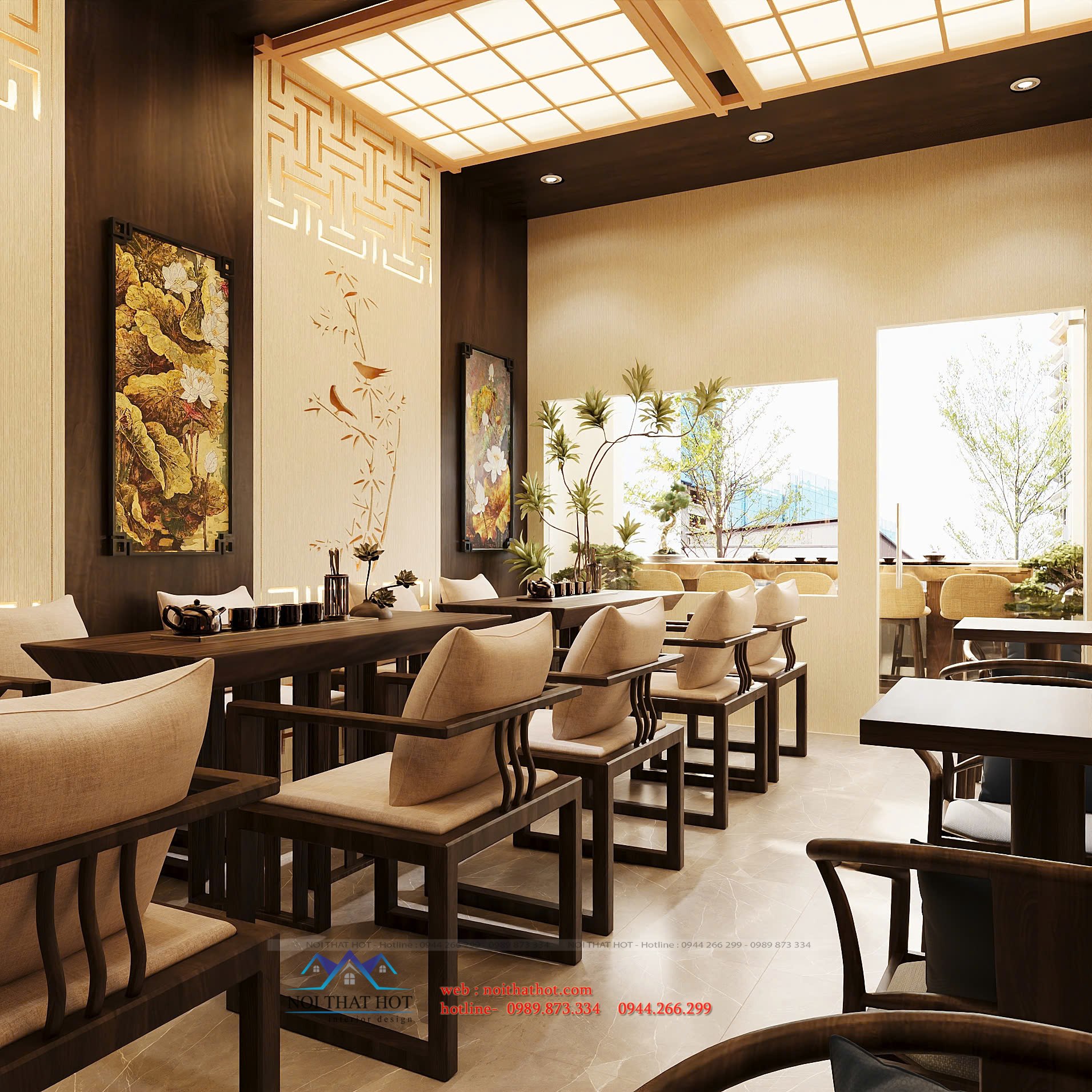 thiết kế trang trí cửa hàng