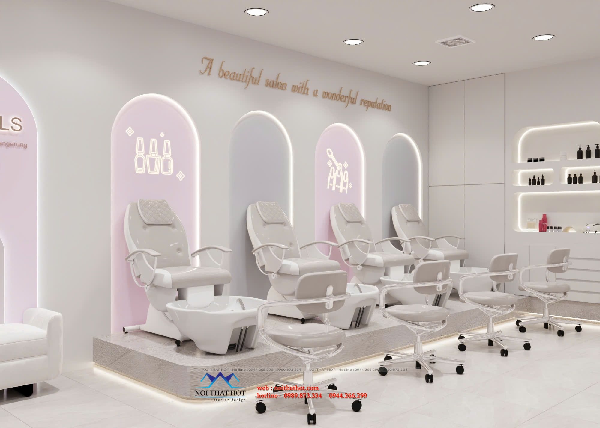 Mẫu tiệm nail đẹp