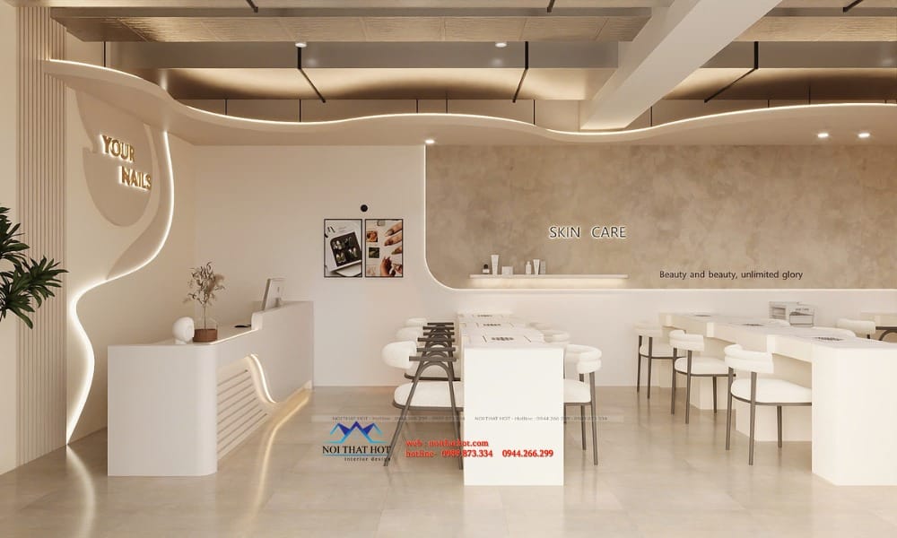Thiét kế tiệm nail
