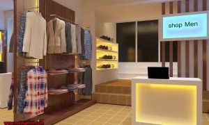 Thiết kế shop thời trang nam