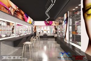 thiết kế shop mỹ phẩm