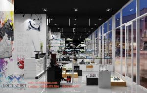 thiết kế cửa hàng thể thao